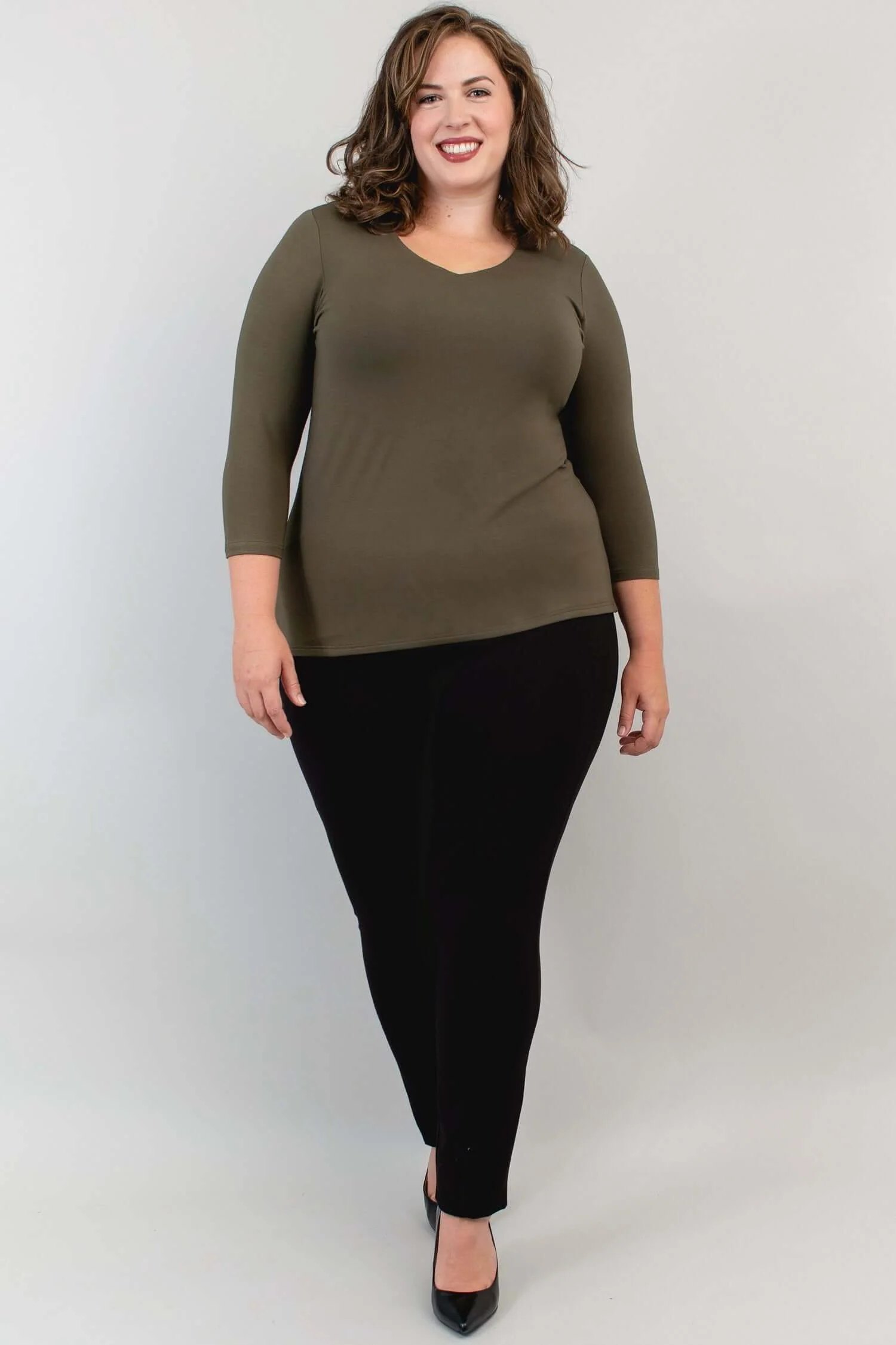 Mia Top, Khaki, Bamboo - Final Sale - Image 4