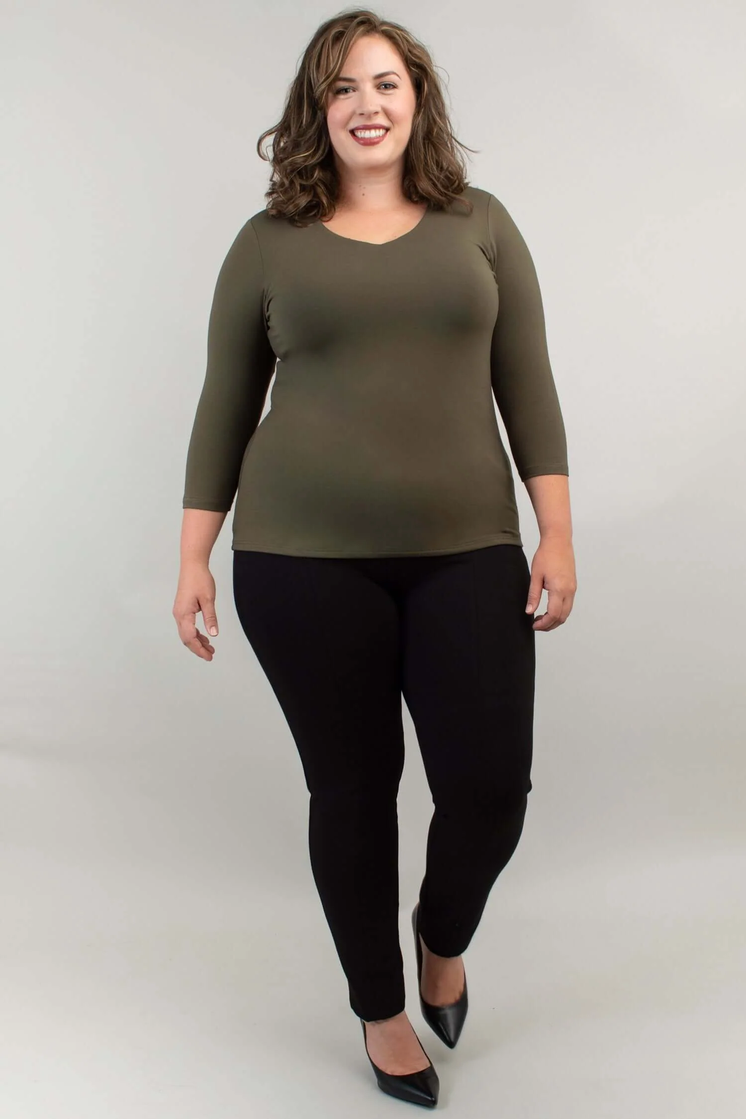 Mia Top, Khaki, Bamboo - Final Sale - Image 6