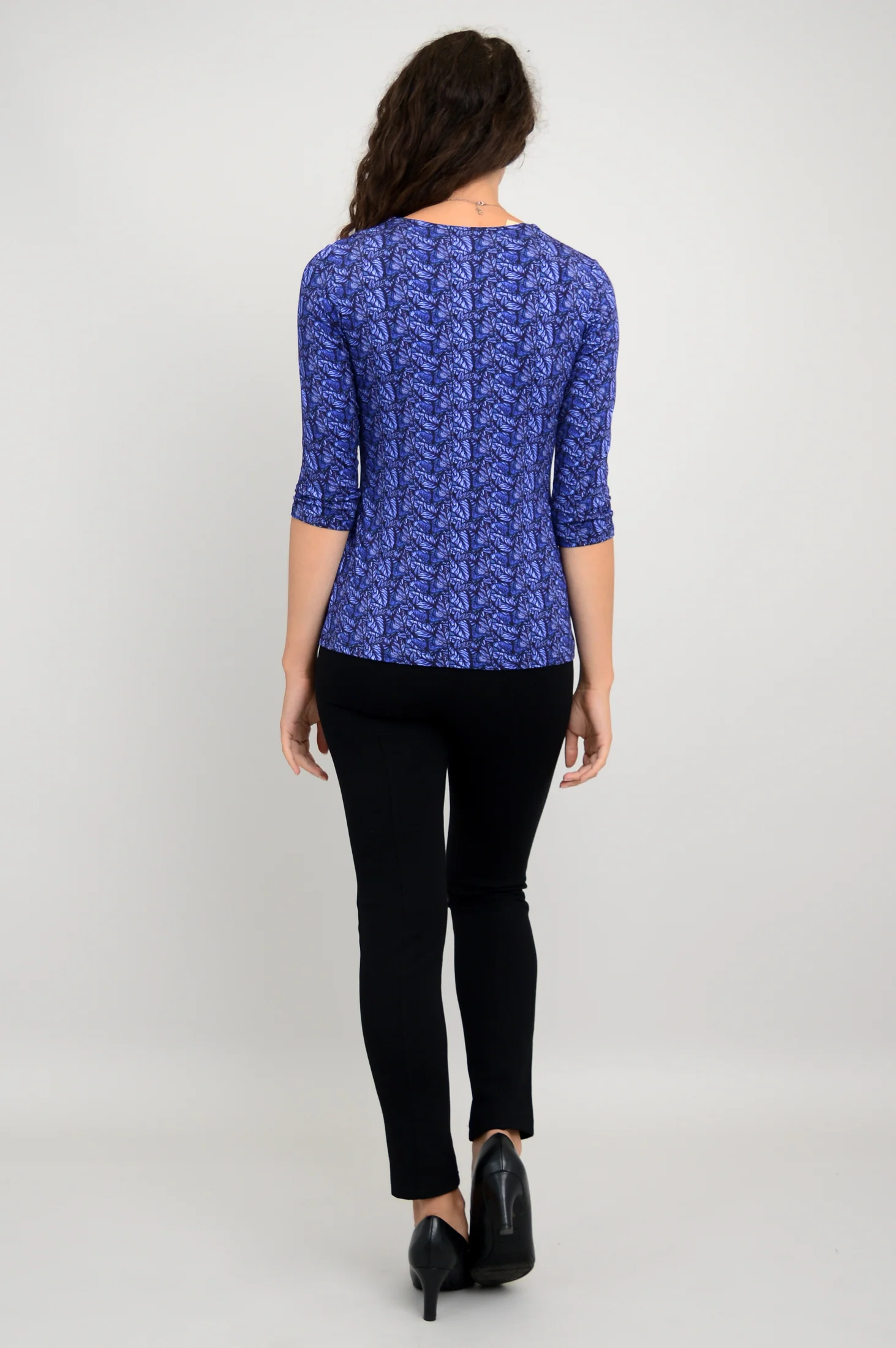 Mia Top, Midnight Leaves, Bamboo - Final Sale - Image 5