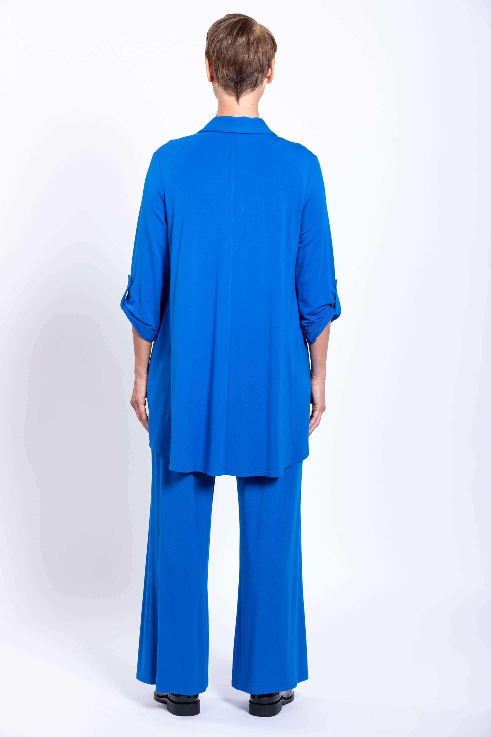 Michele Blouse, Cobalt, French Terry - Image 7