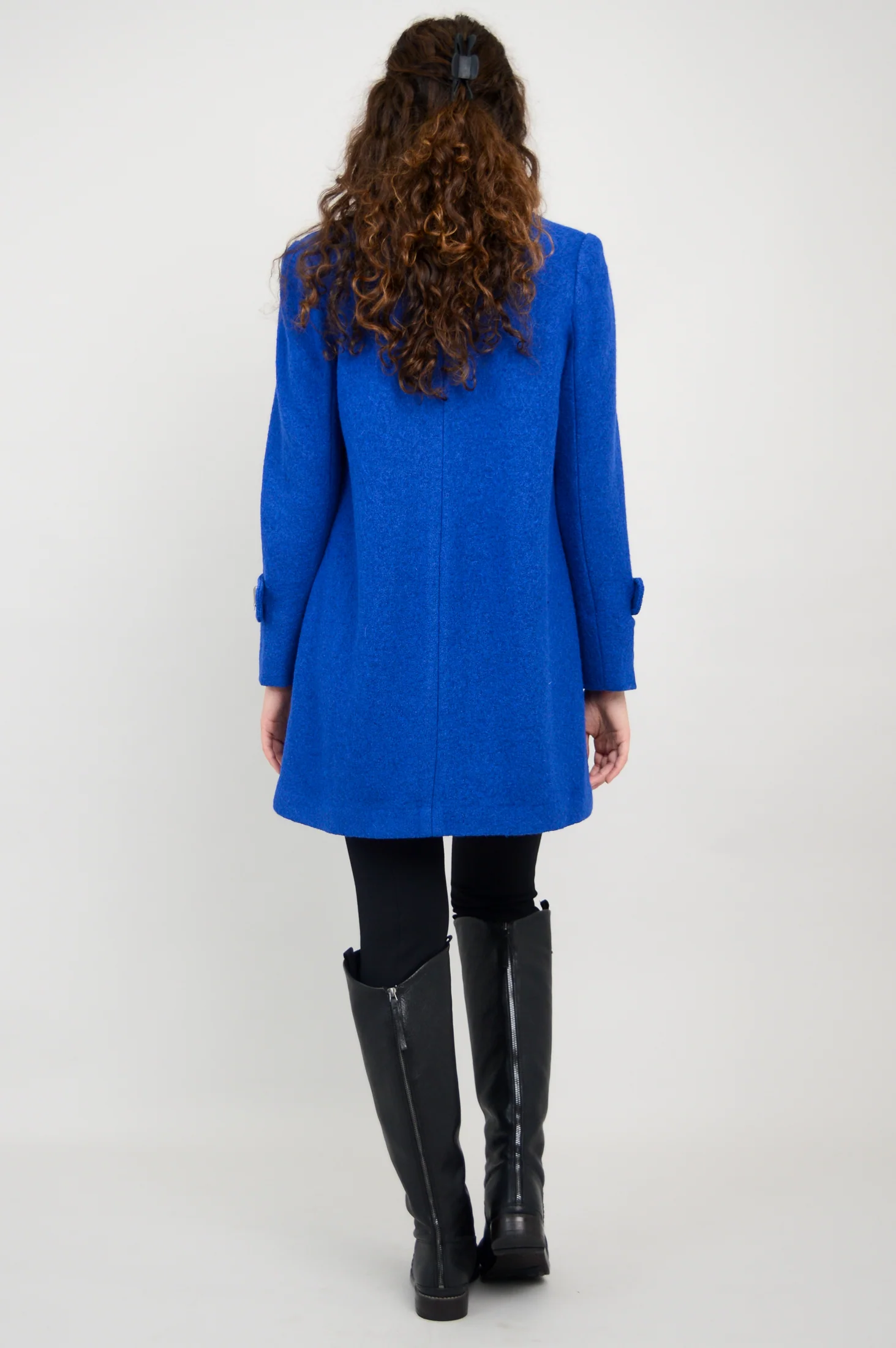 Milan Coat, Cobalt, Boiled Wool - Image 9