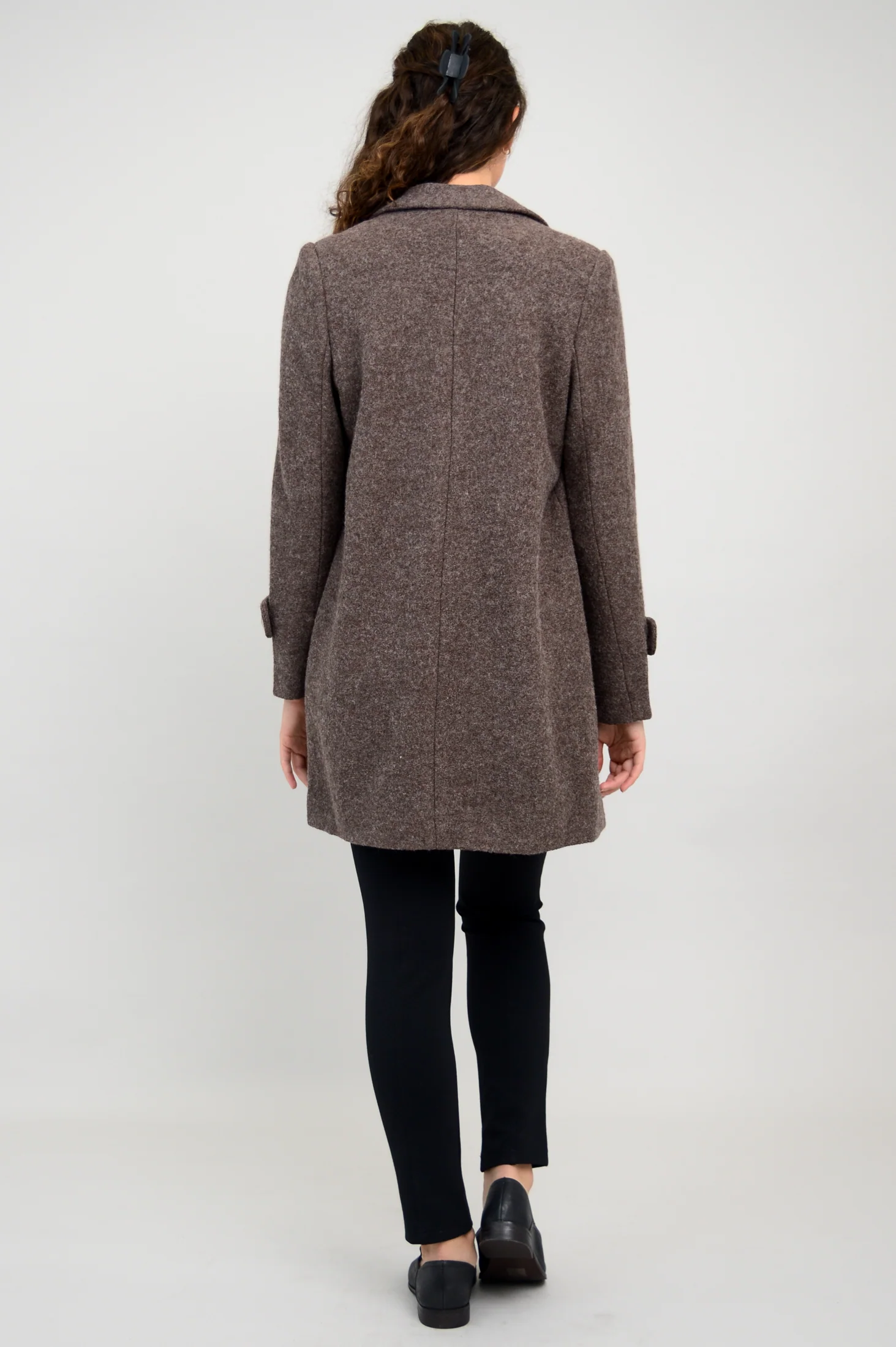 Milan Coat, Mocha, Boiled Wool - Image 9