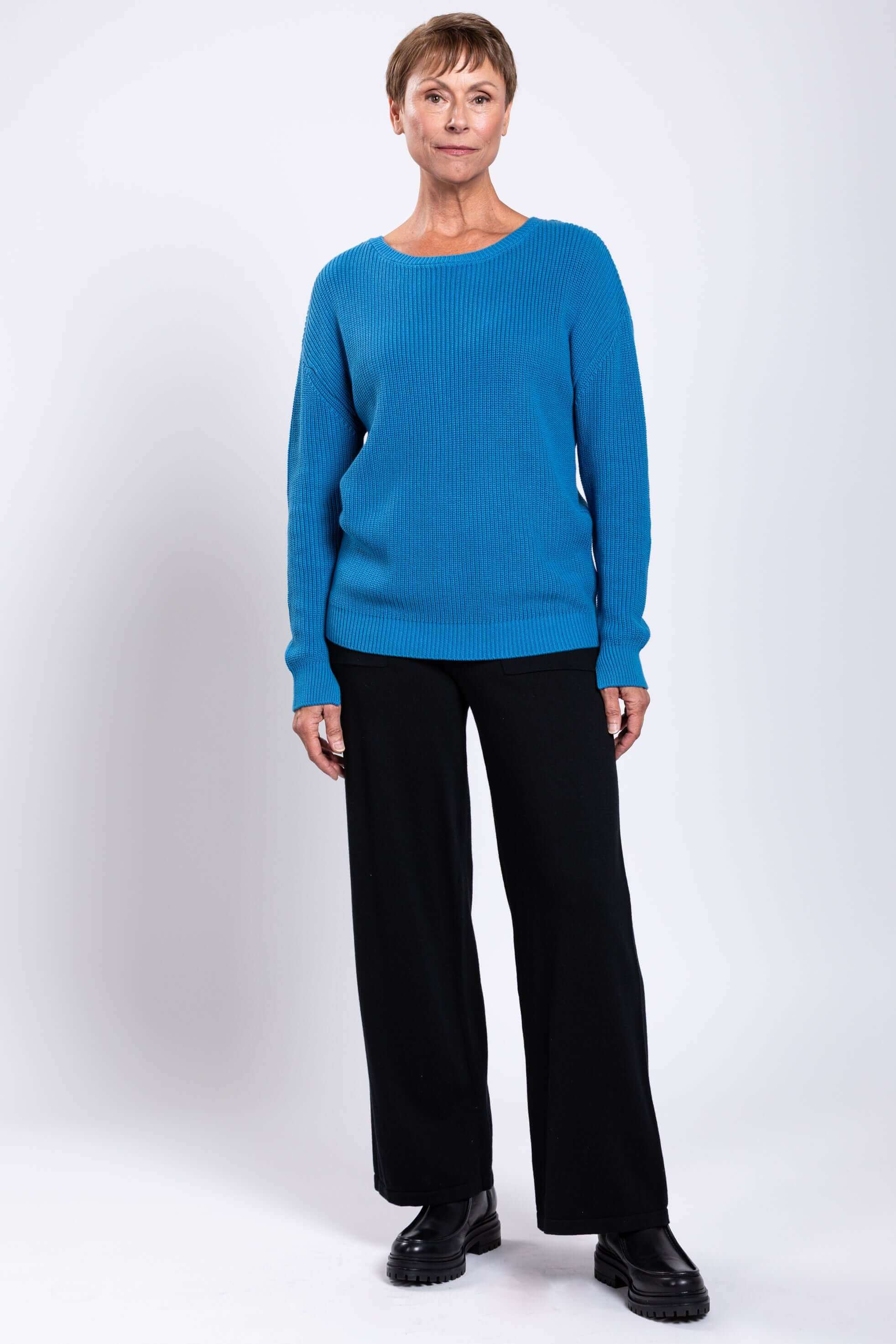 Mission Sweater, Blue, Cotton - Image 2