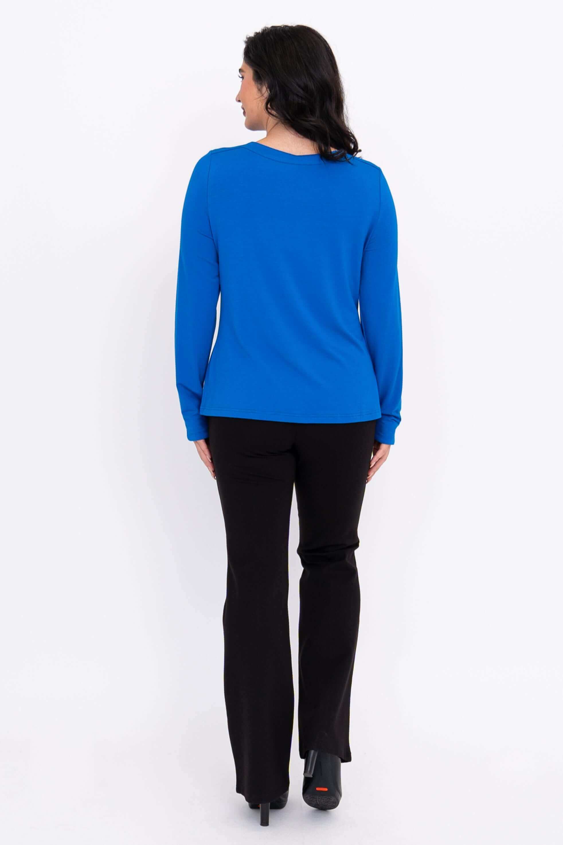 Mona Top, Cobalt, French Terry - Image 3
