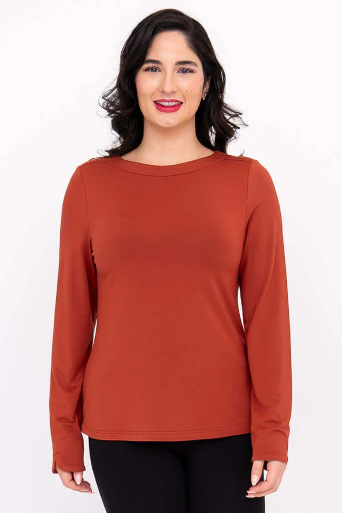 Mona Top, Cuprum, French Terry