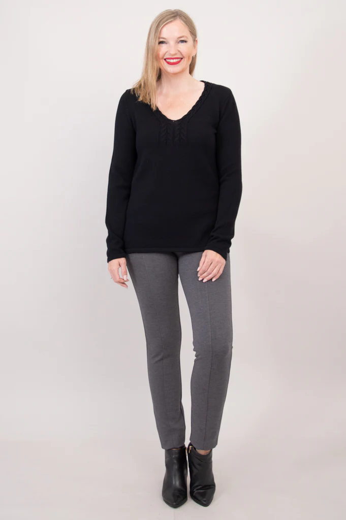 Muni Sweater, Black, Cotton - Final Sale - Image 10