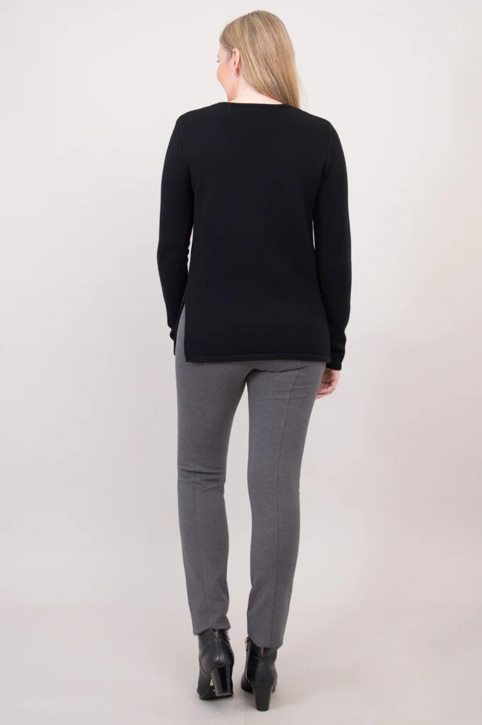 Muni Sweater, Black, Cotton - Final Sale - Image 12