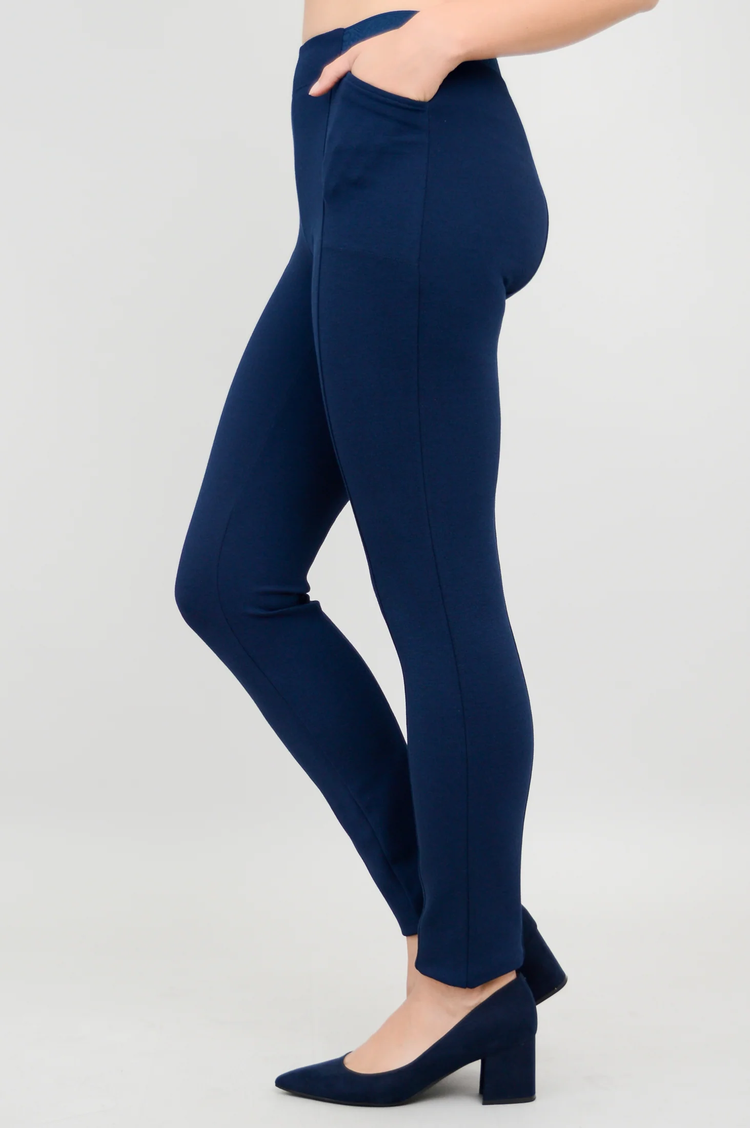 Nadia Petite Pant, Indigo, Modal - Image 2