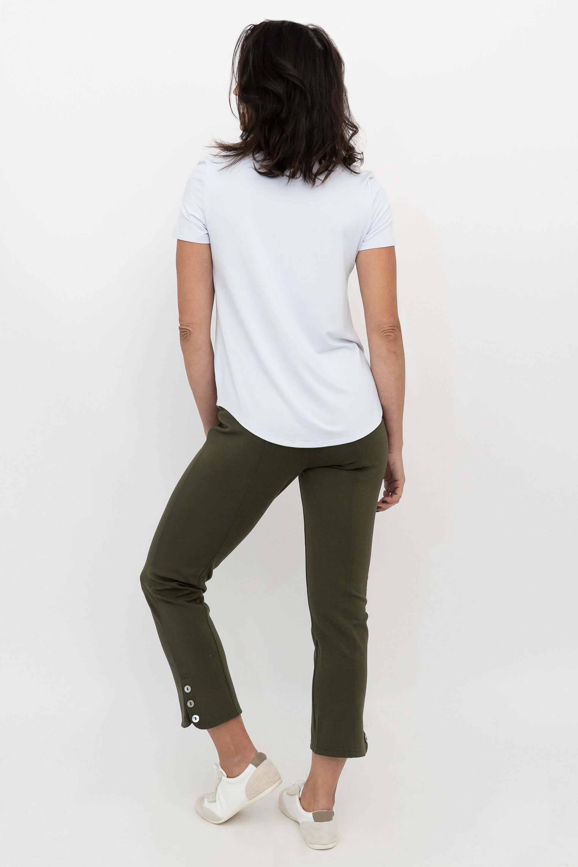 Nadine Crop, Khaki, Modal - Image 5