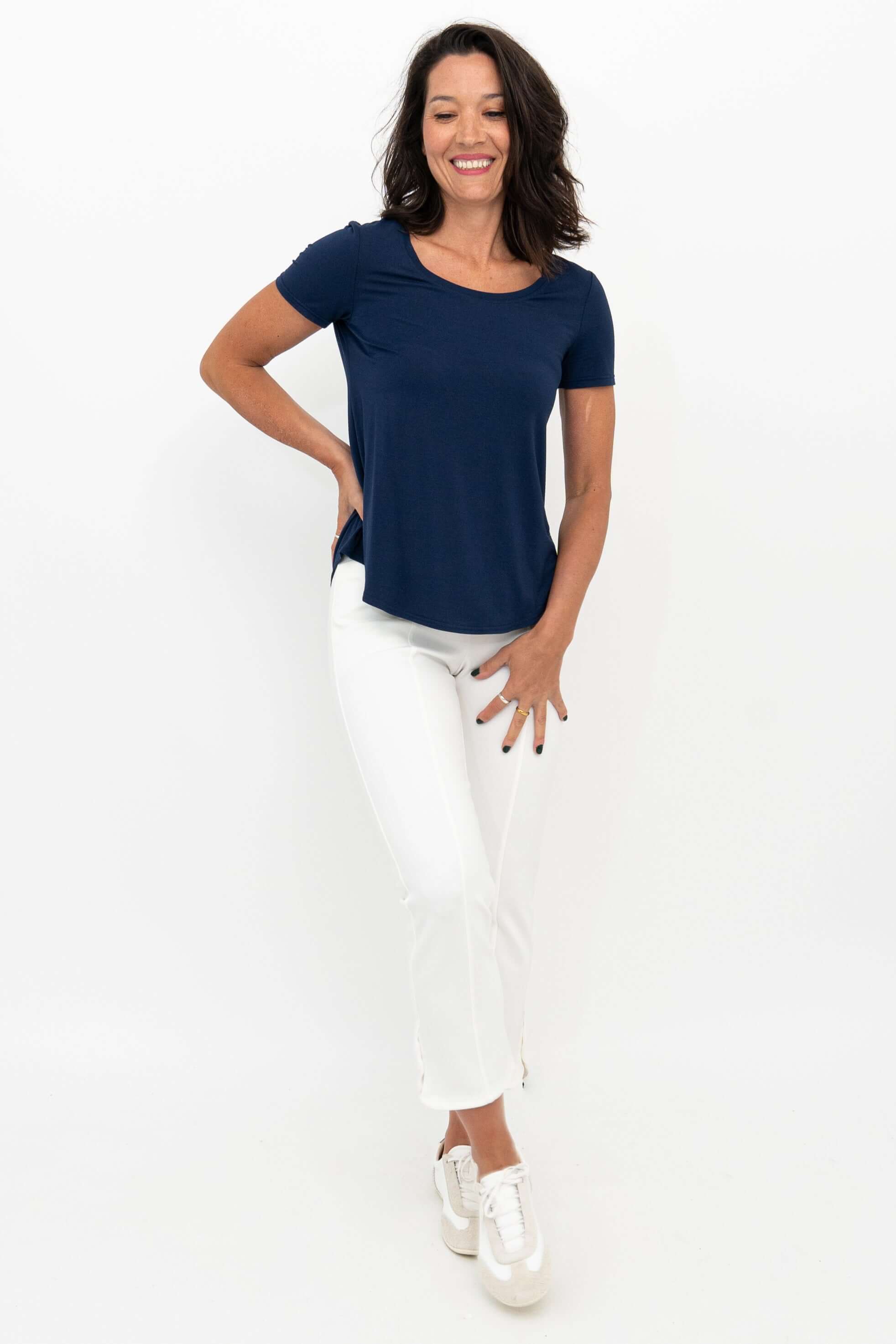 Nadine Crop, White, Modal - Image 4