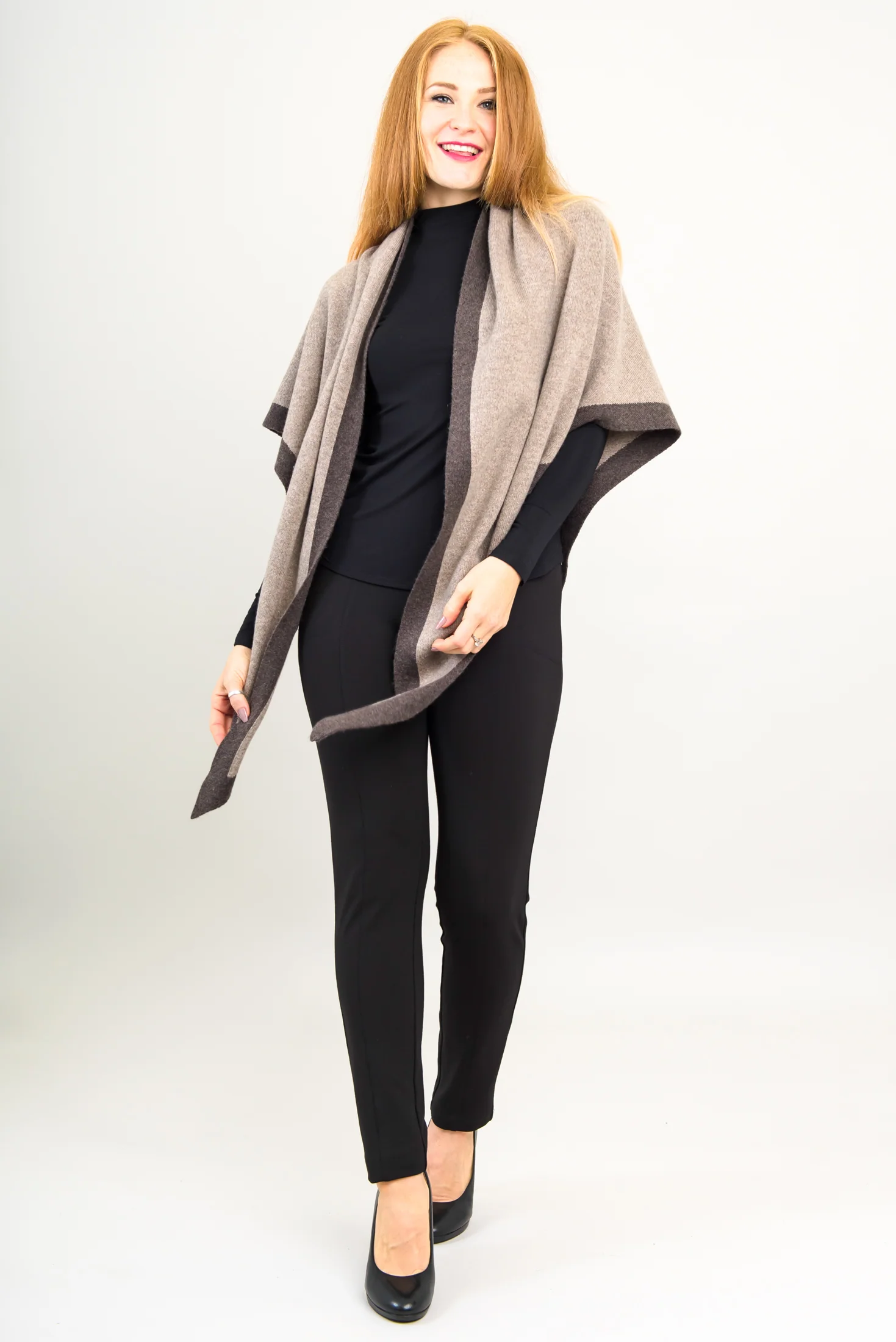 Necessity Shawl, Coffee, Cashmere - Image 7