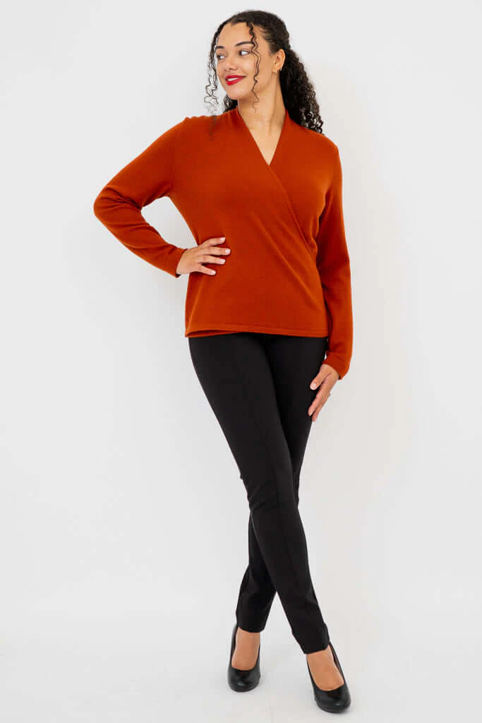 New York Sweater, Copper, Wool Cashmere - Image 2