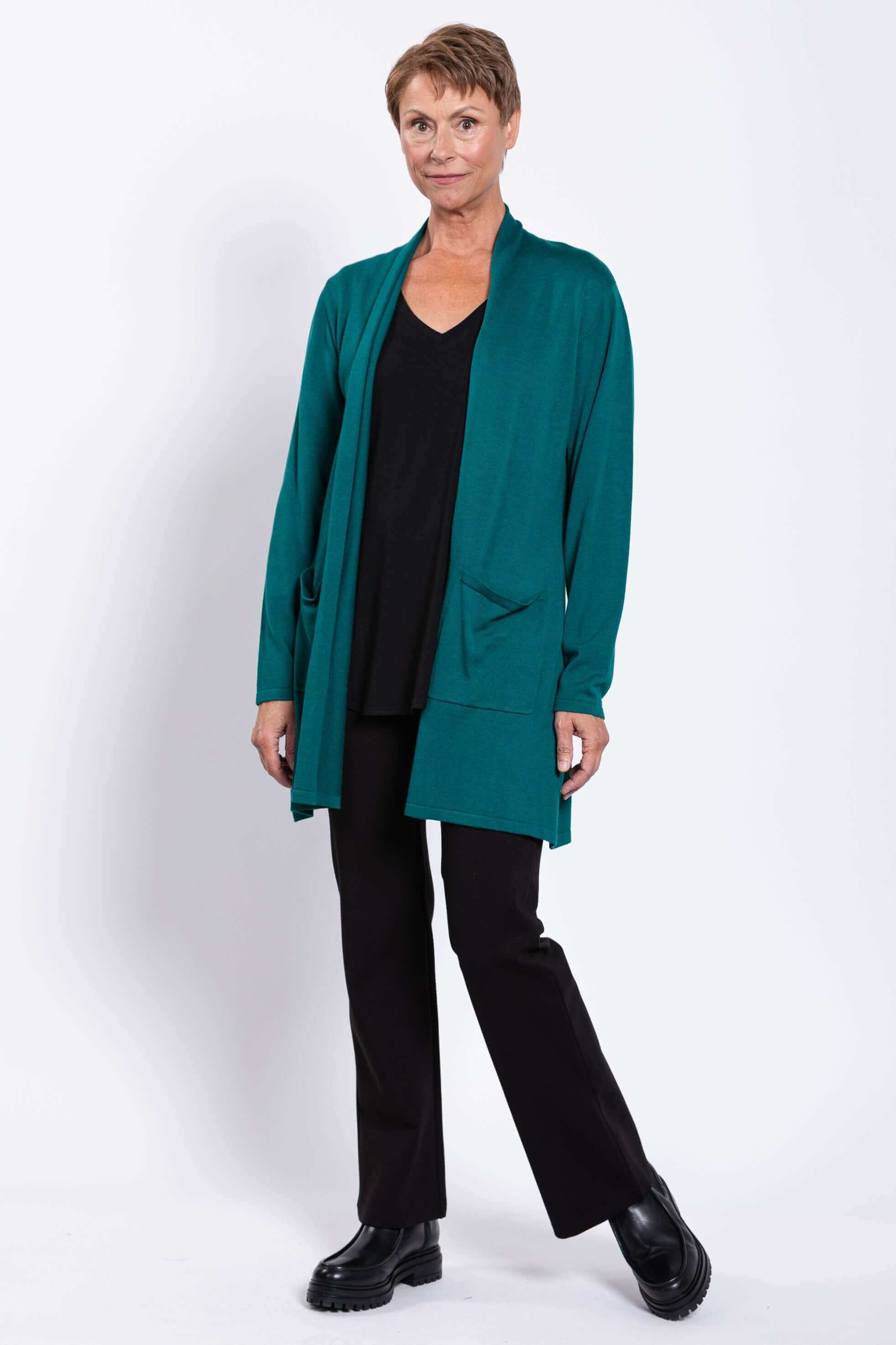 Paige Sweater, Teal - Image 4