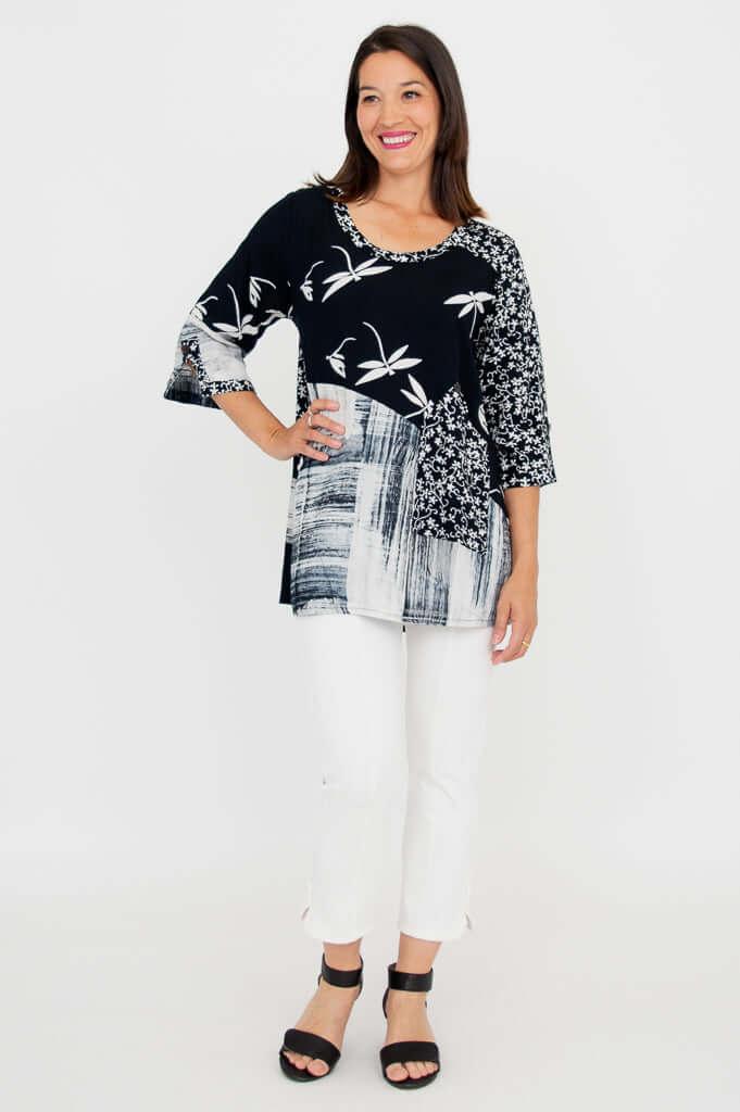 Palace Blouse, BW Dragonfly - Image 3