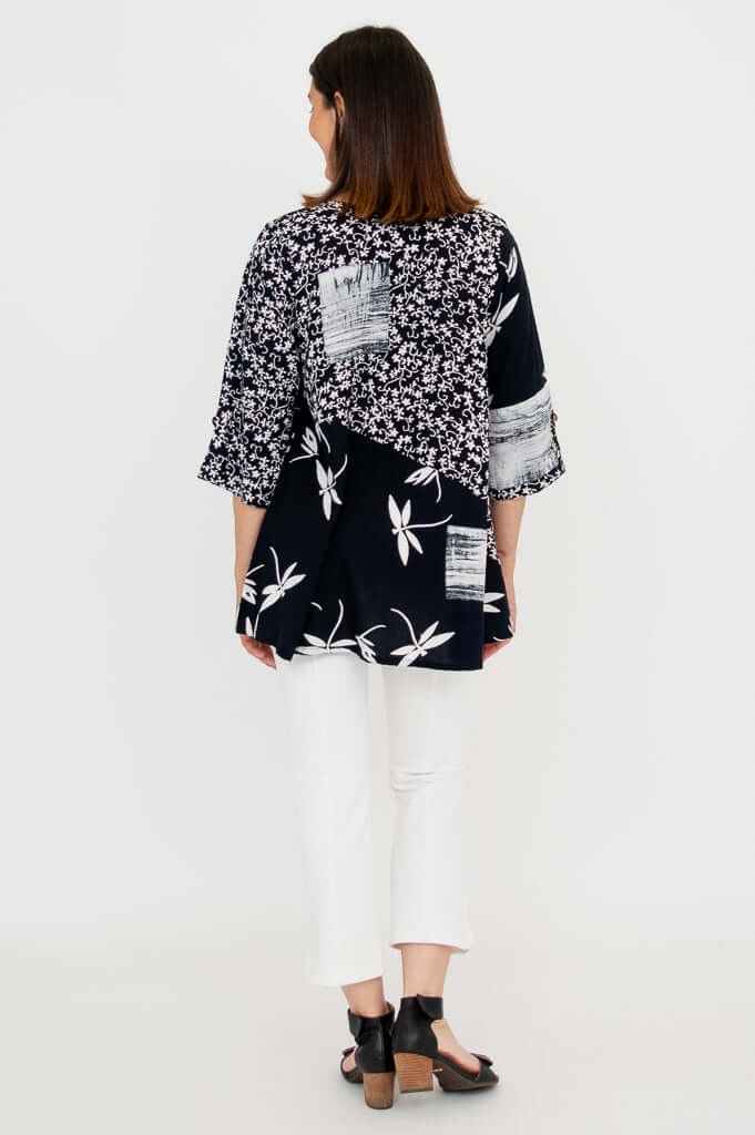 Palace Blouse, BW Dragonfly - Image 4