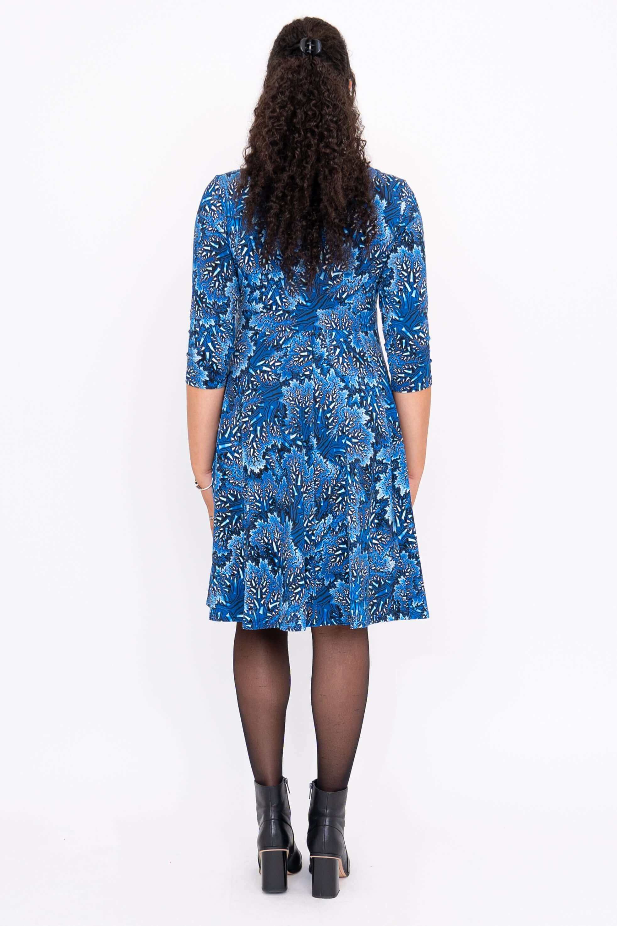 Pamela 3/4 Dress, Cobalt Fossil, Bamboo - Image 4