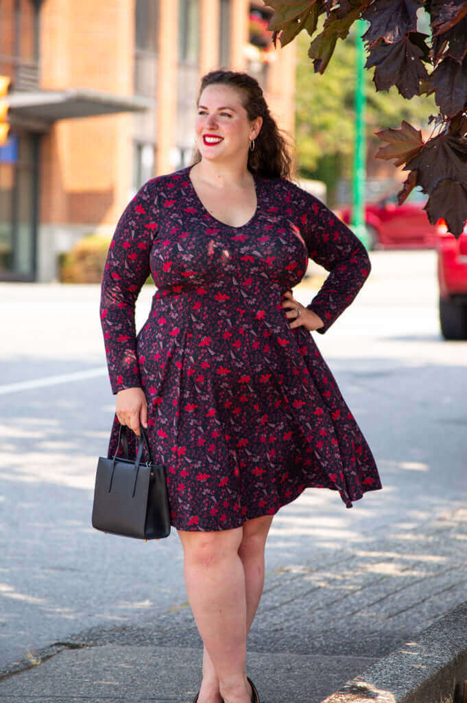 Pamela L/S Dress, Red Life, Bamboo - Final Sale - Image 2