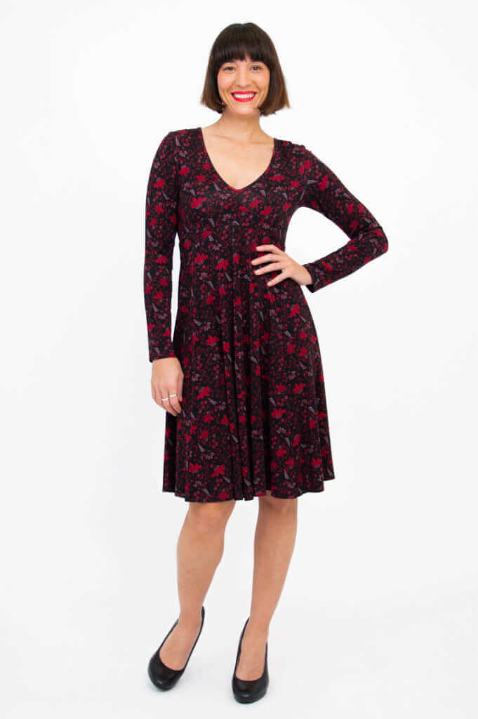 Pamela L/S Dress, Red Life, Bamboo - Final Sale - Image 5