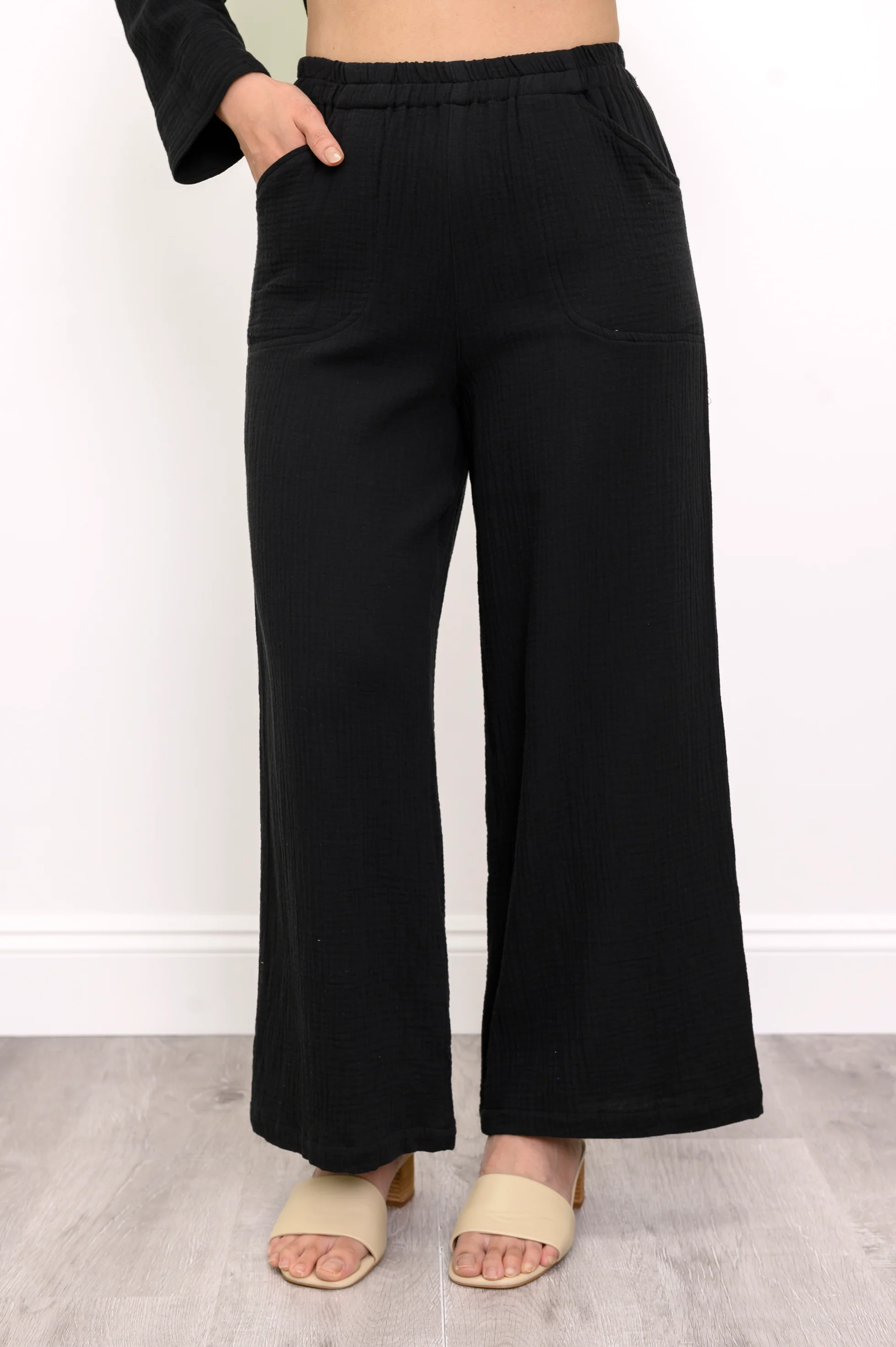 Parker Pant, Black, Cotton - Image 2