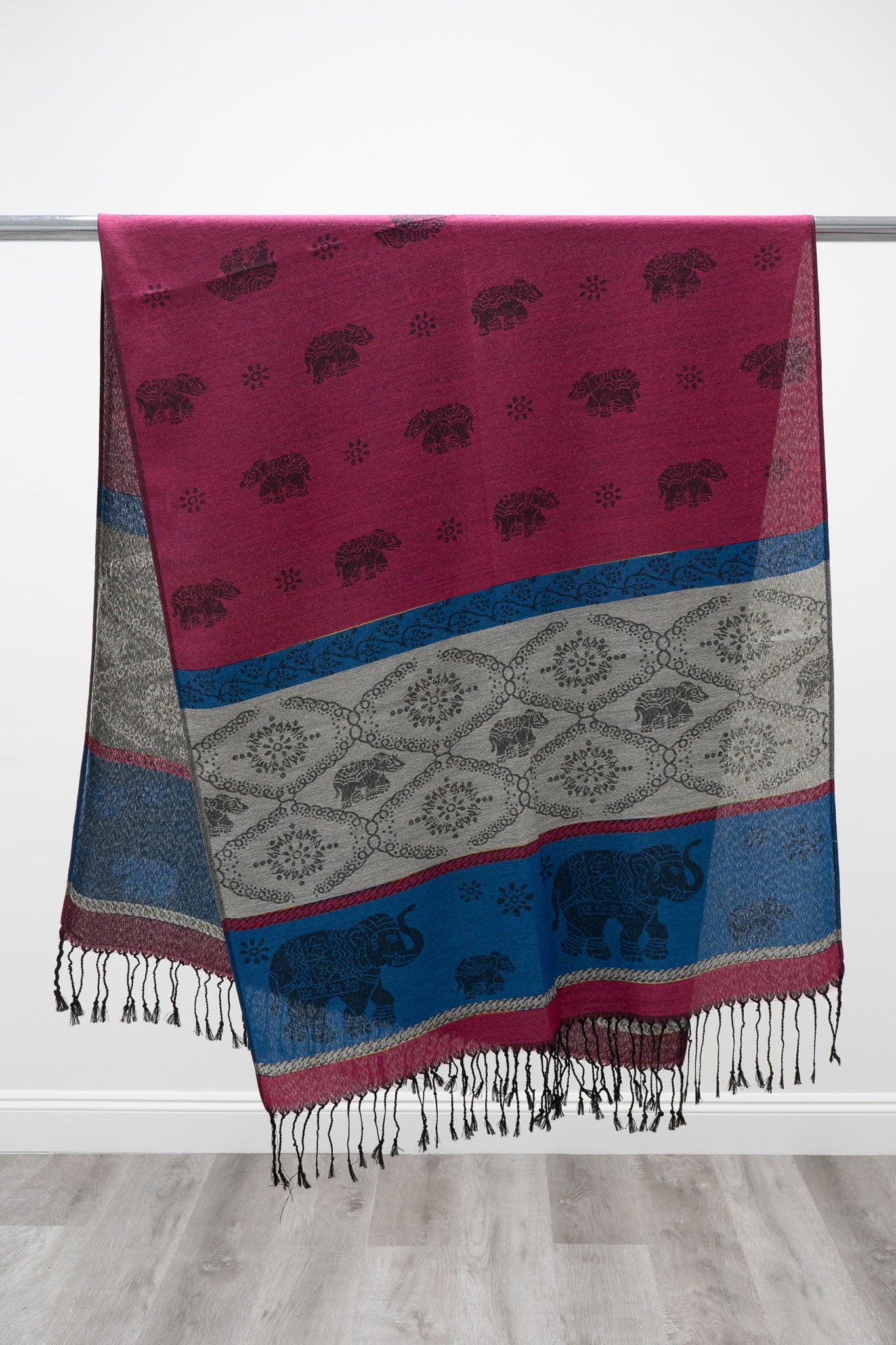 Pashmina Scarf, Elephant - Image 5
