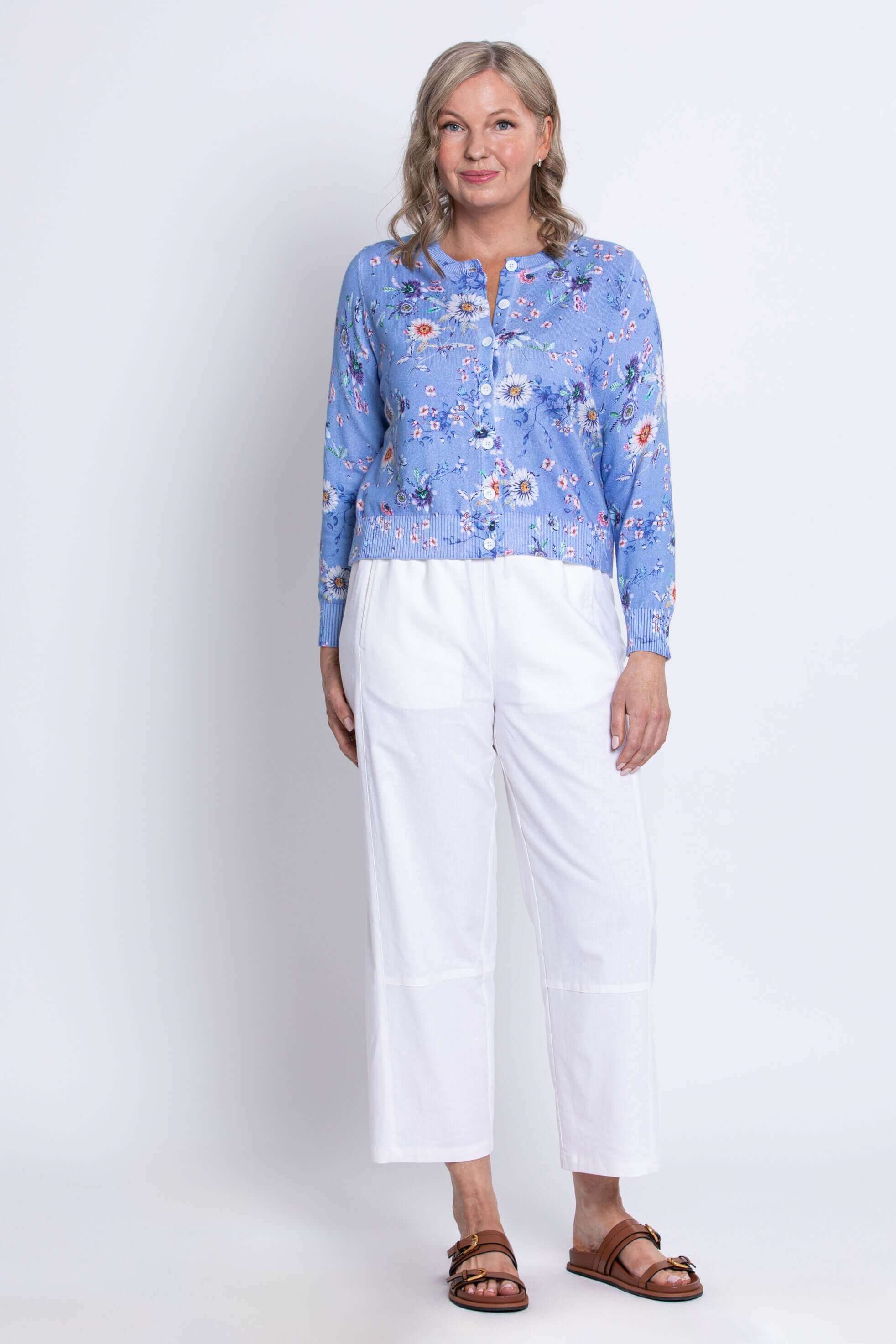 Patti Cardigan, Peri Daisy, Cotton - Image 2