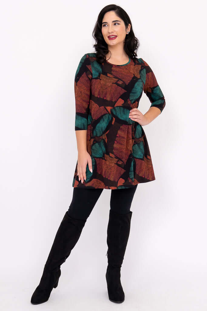 Perfect Tunic, Copper Abstract, Bamboo - Image 3