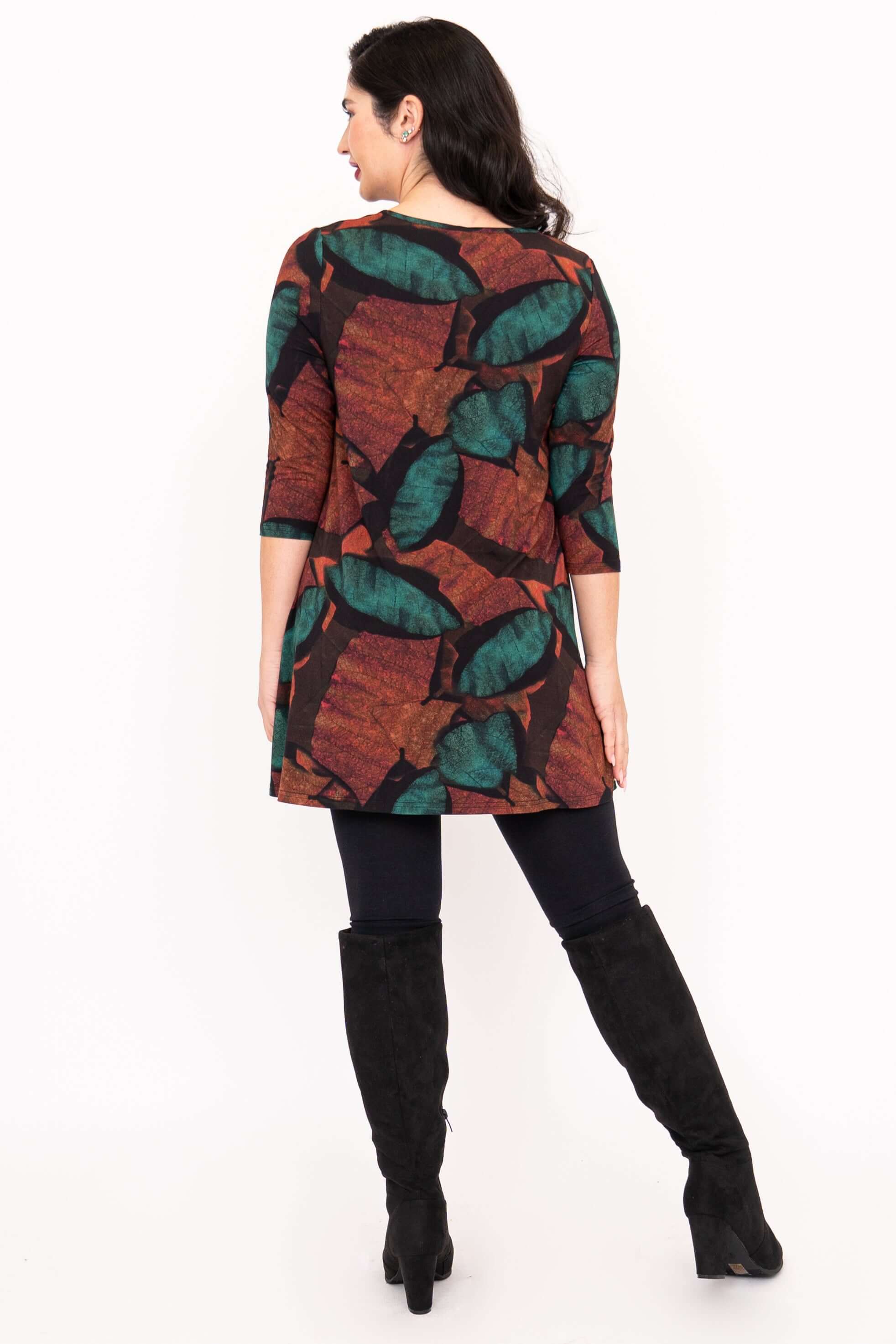Perfect Tunic, Copper Abstract, Bamboo - Image 4