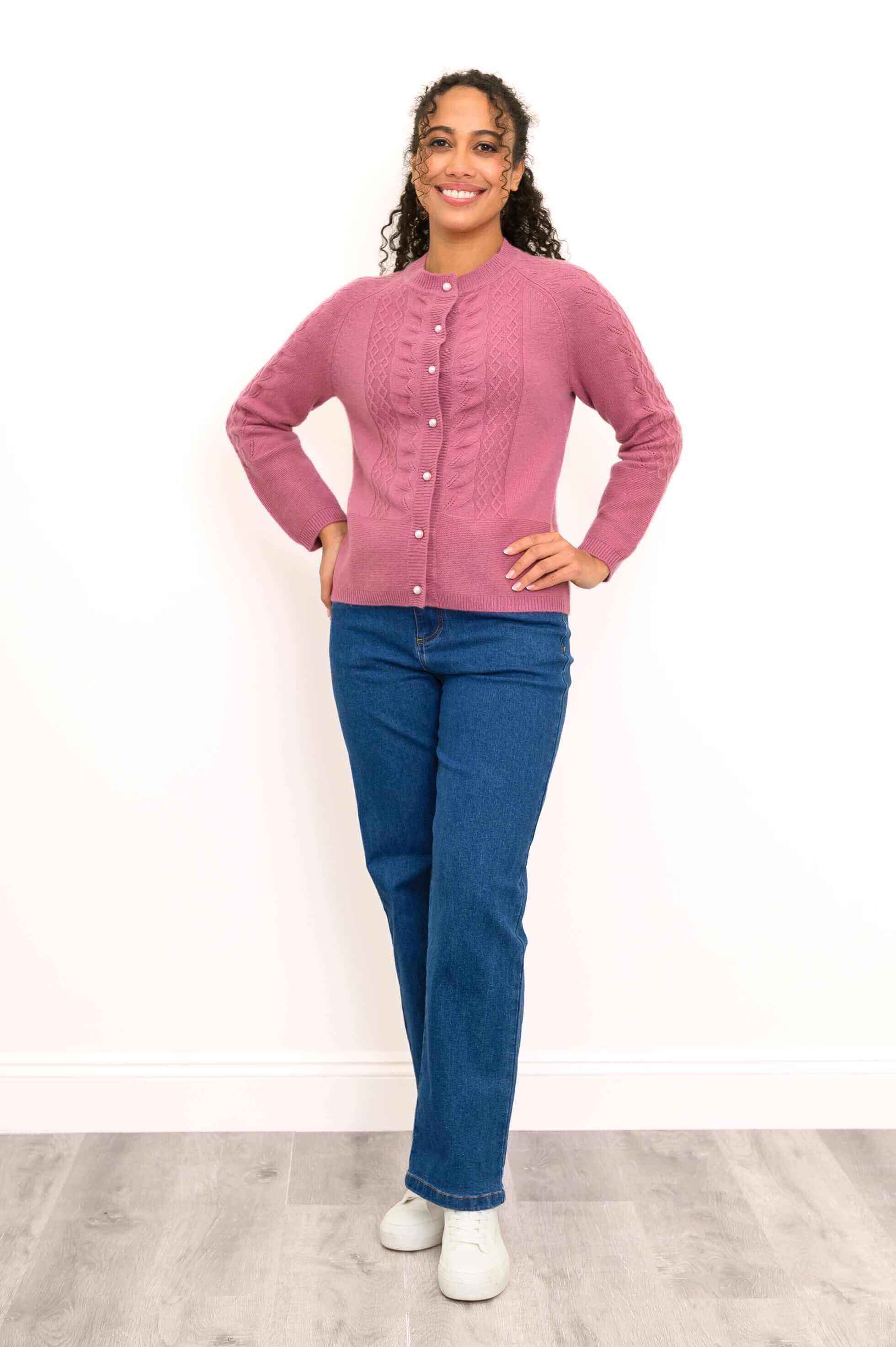 Persimmon Sweater, Berberis, 100% Cashmere - Image 3