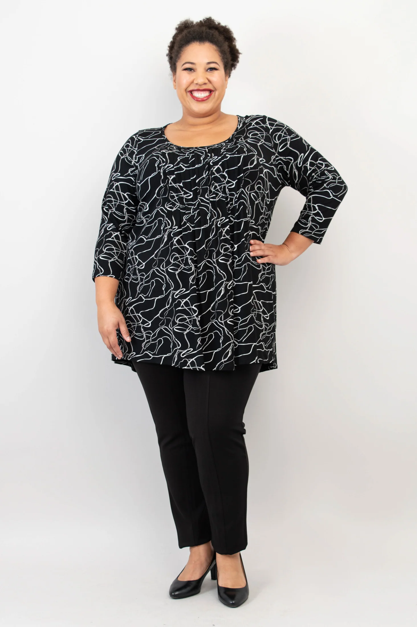 Peyton Top, Art Expo, Bamboo - Final Sale - Image 3