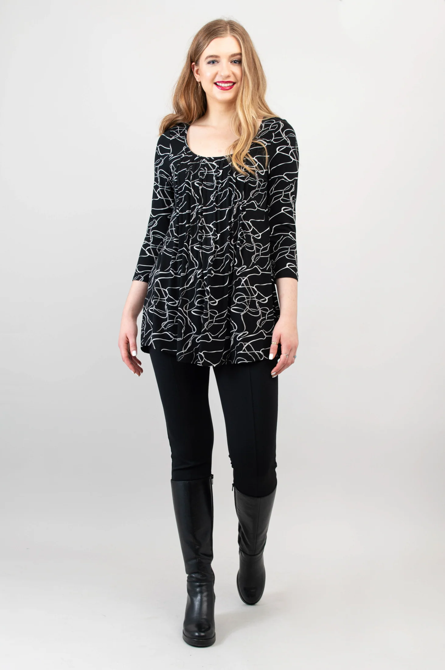 Peyton Top, Art Expo, Bamboo - Final Sale - Image 4
