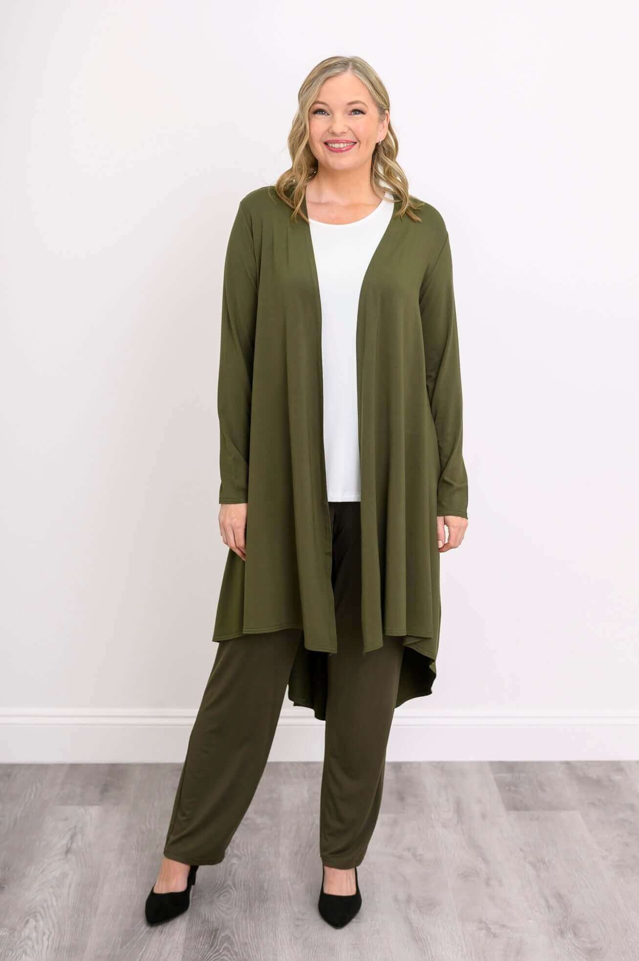 Priscilla Jacket, Khaki, Bamboo - Image 3