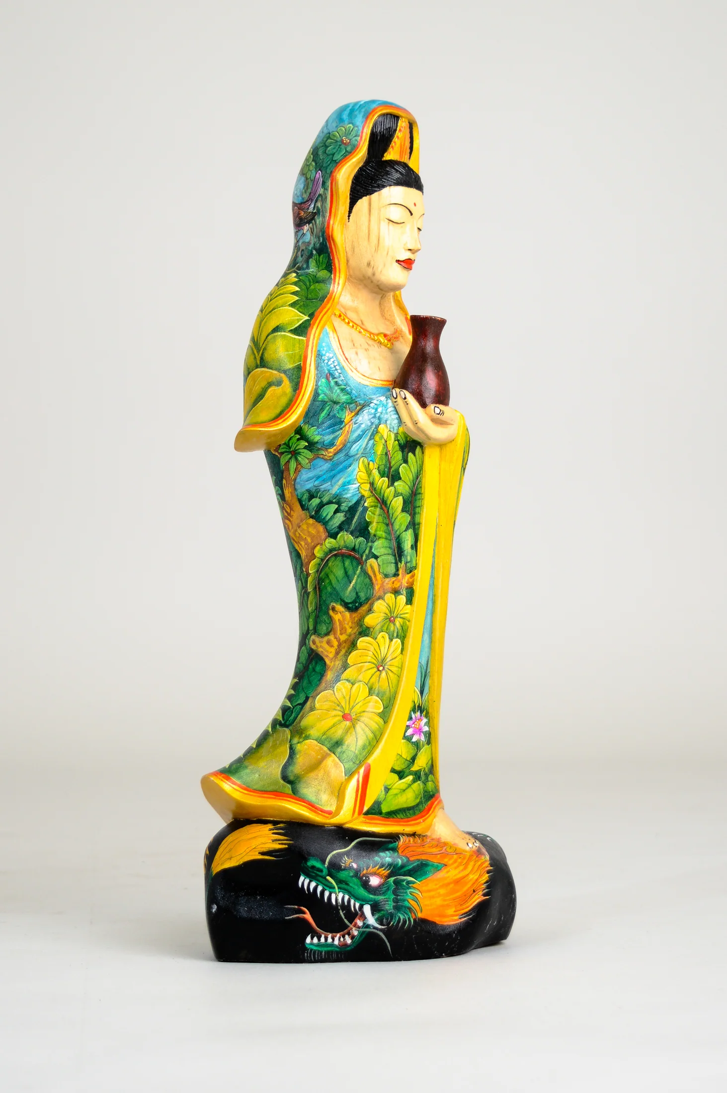 Hand-Painted Quan Yin Goddess - Image 2
