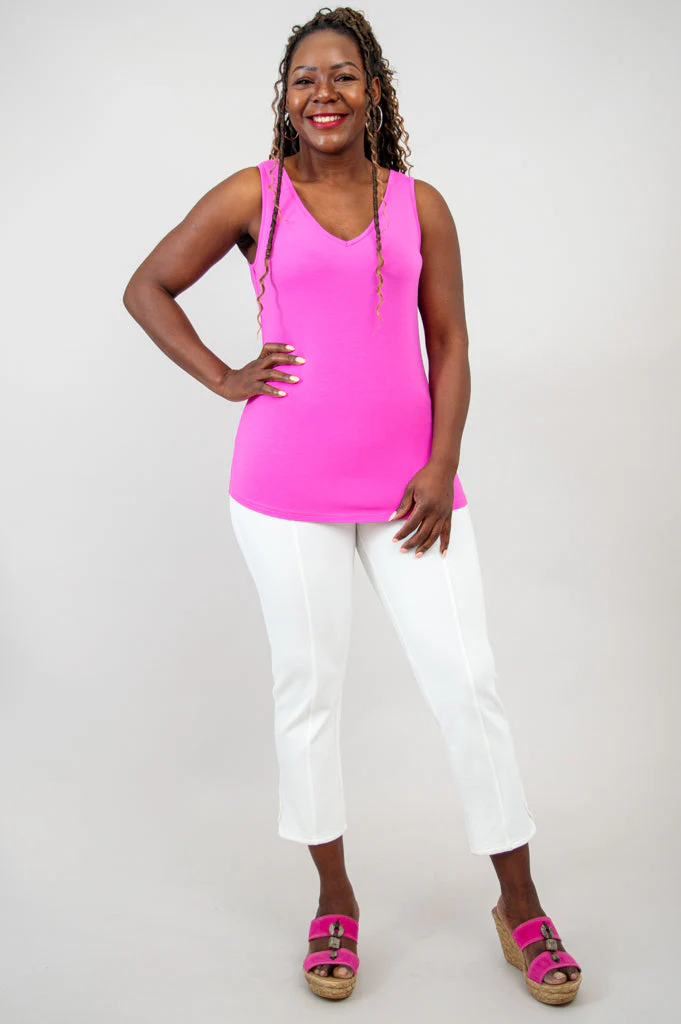 Reanna Tank, Pink, Bamboo - Final Sale - Image 3