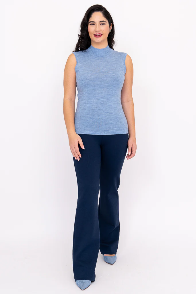 Rita Sweater, Soft Blue, Merino Wool - Image 7