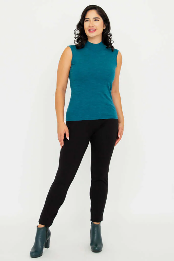 Rita Sweater, Soft Teal, Merino Wool - Image 7