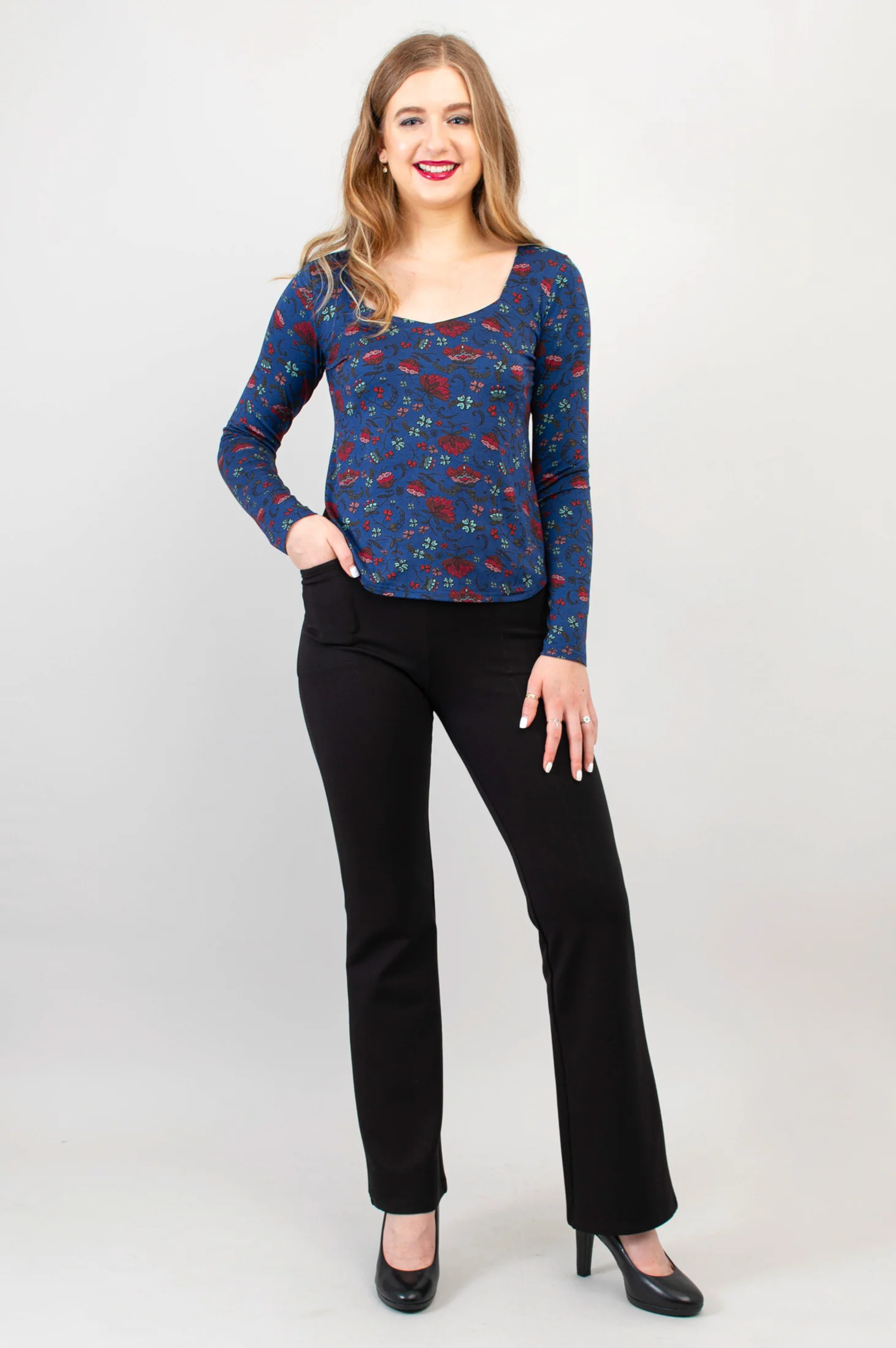 Ritzy L/S Top, Folklore, Bamboo - Final Sale - Image 6