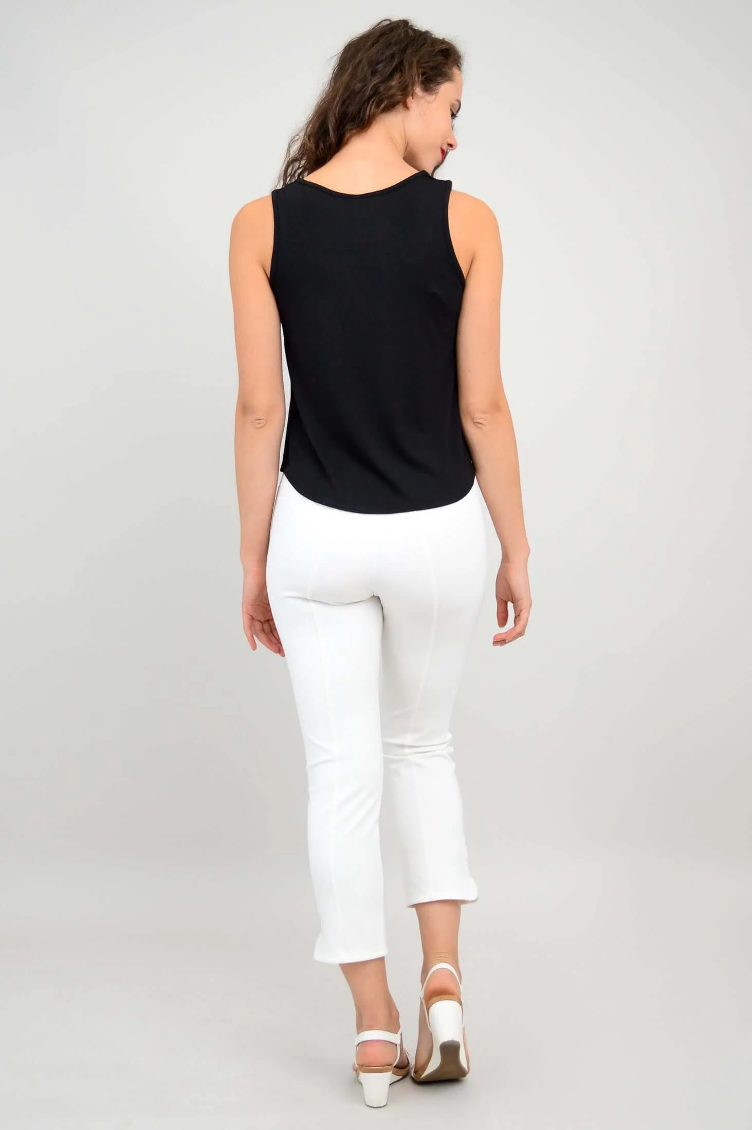 Ritzy Tank, Black, Bamboo - Image 5
