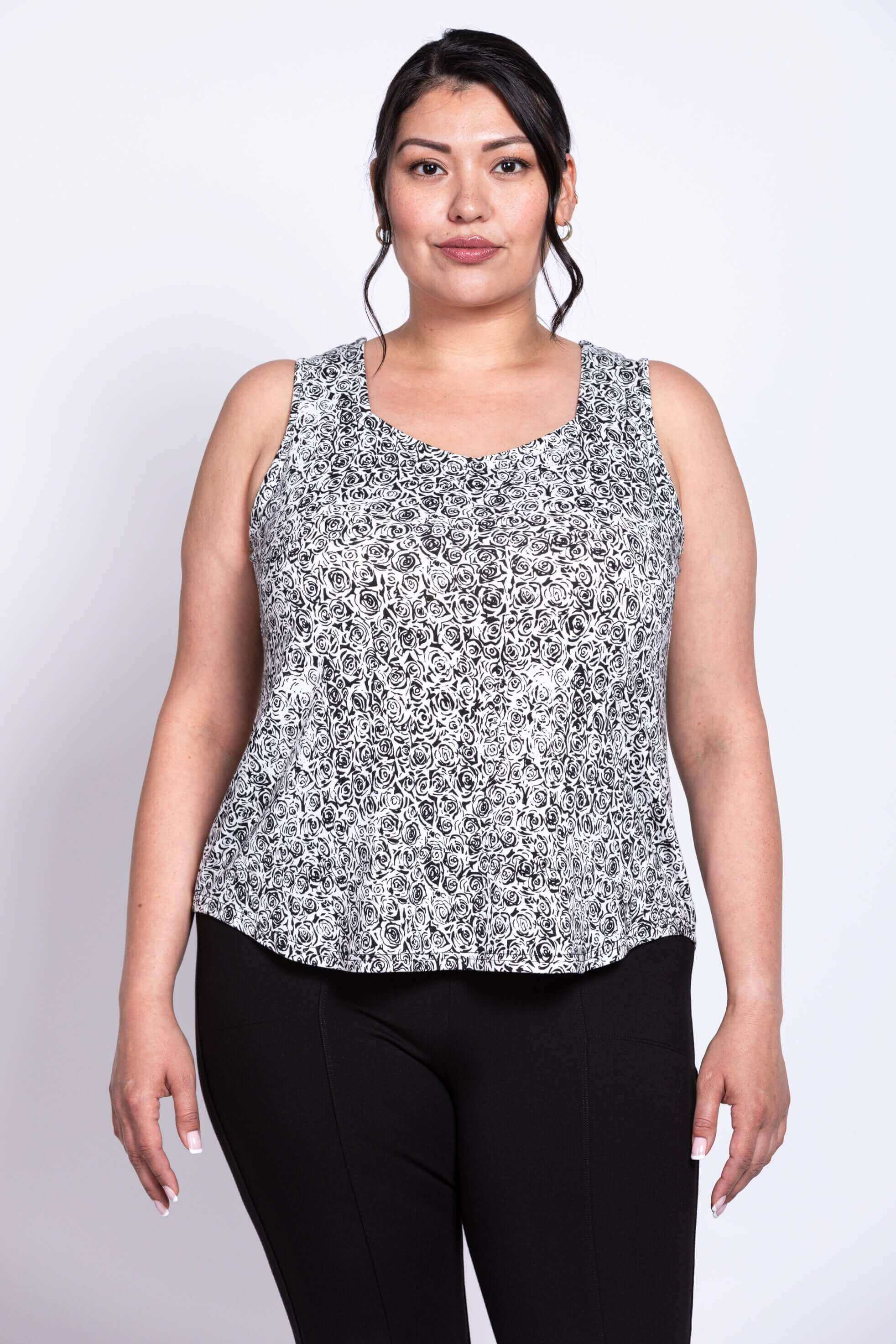 Ritzy Tank, BW Rosette, Bamboo - Image 5