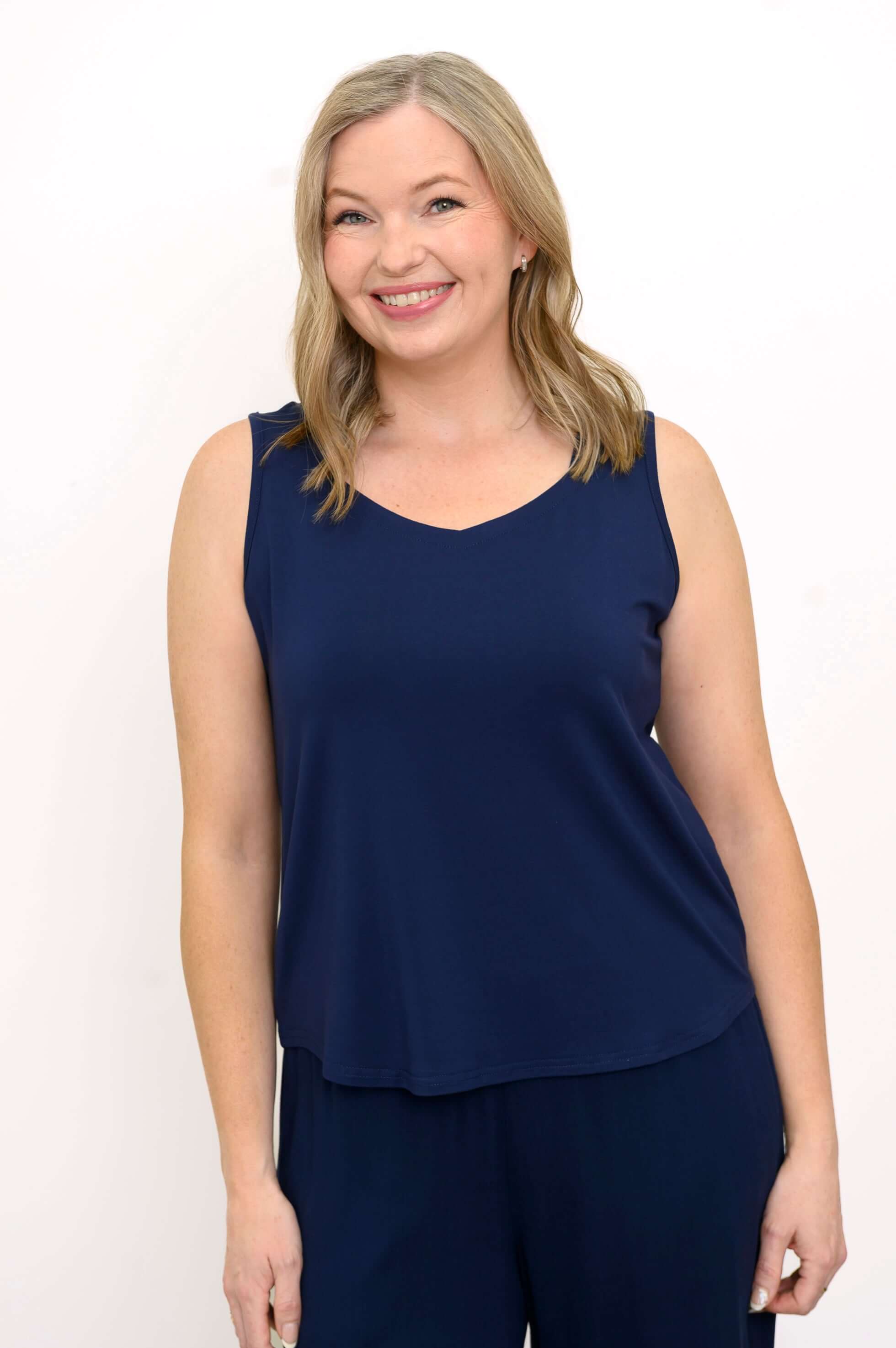 Ritzy Tank, Indigo, Bamboo - Image 3