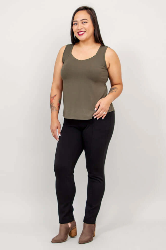 Ritzy Tank, Khaki, Bamboo - Image 3