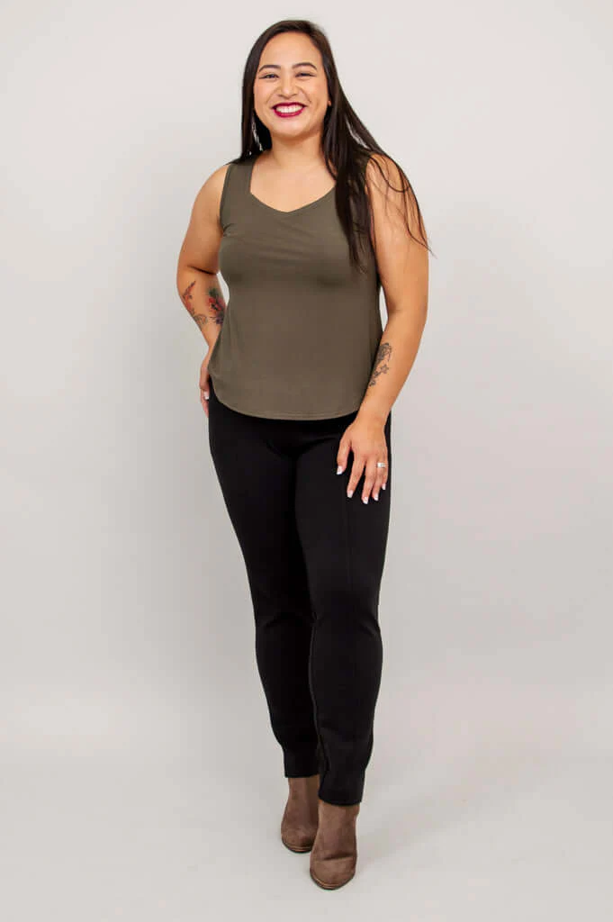 Ritzy Tank, Khaki, Bamboo - Image 6