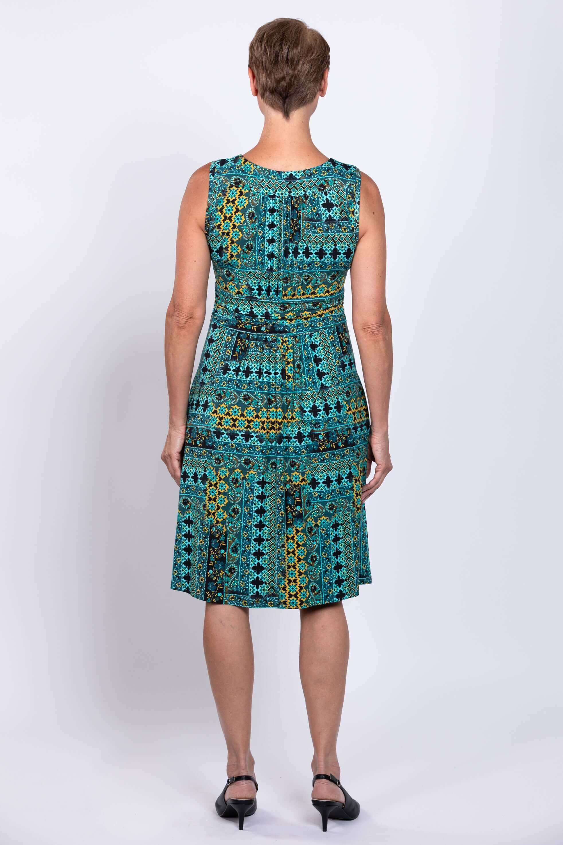 Roam Dress, Teal Ways, Bamboo - Image 7