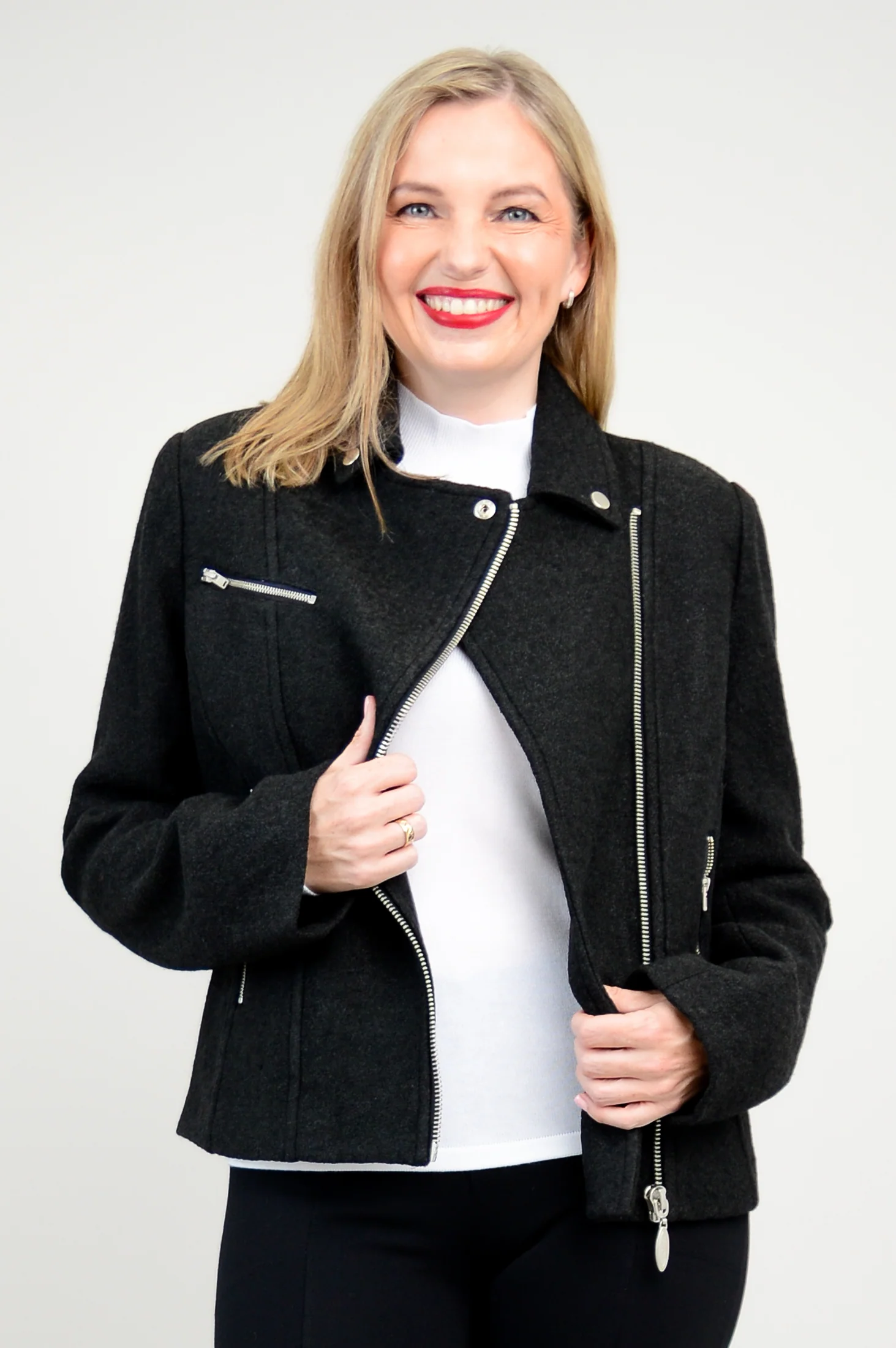 Ronnie Jacket, Black, Boiled Wool - Final Sale - Image 5