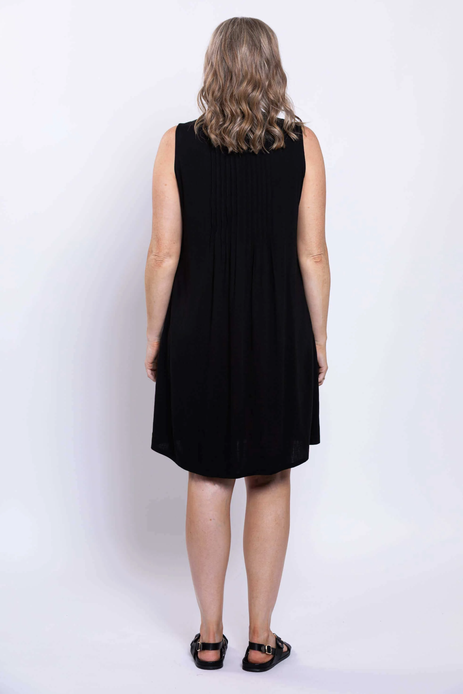 Rosalie Dress, Black, Linen Bamboo - Image 5