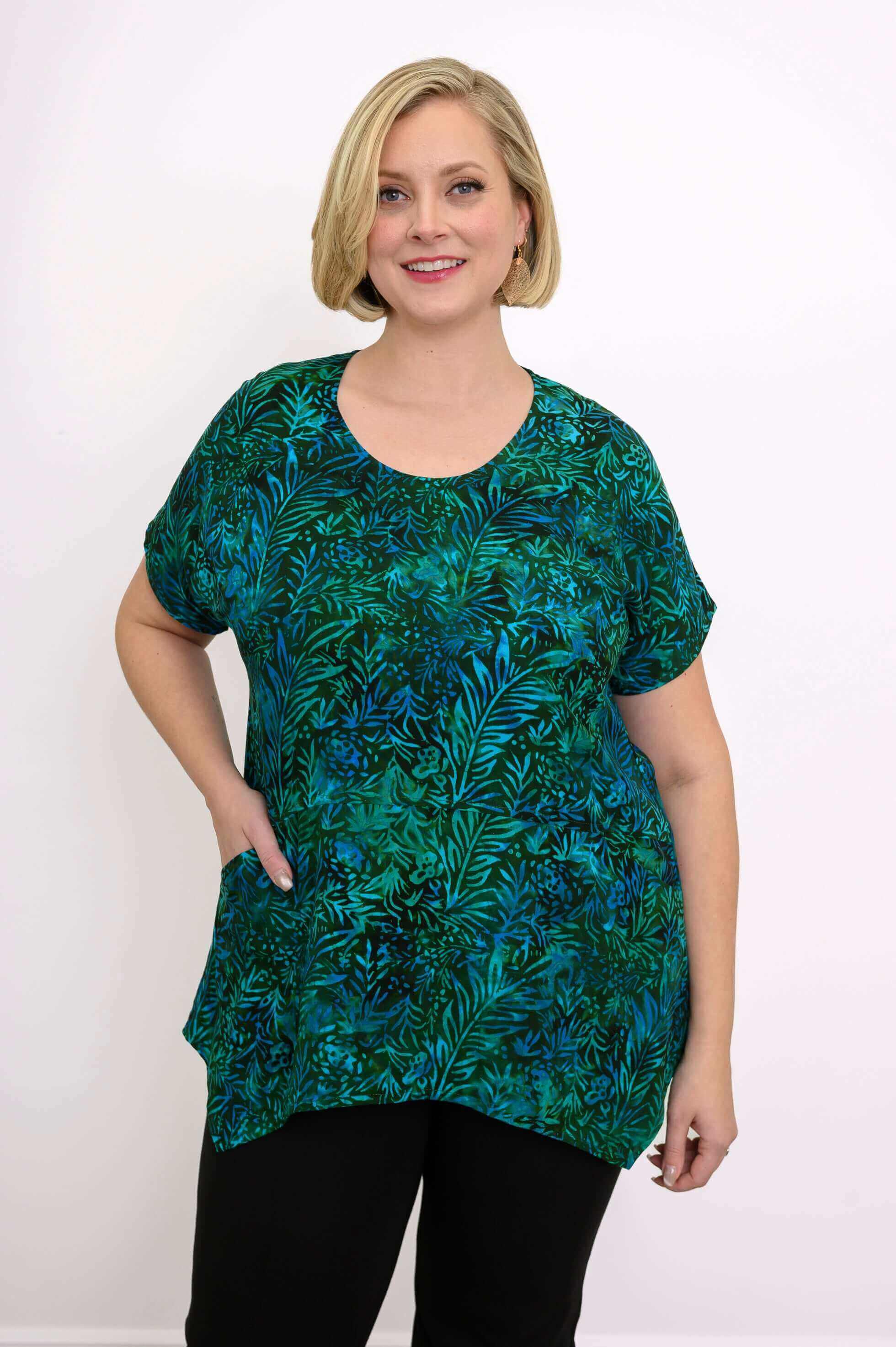 Rose Top, Jungle Teal