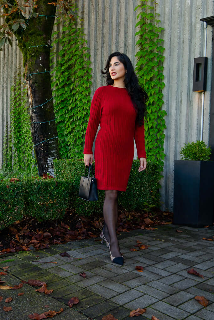 Rowan Dress, Lipstick, Cotton - Final Sale - Image 2