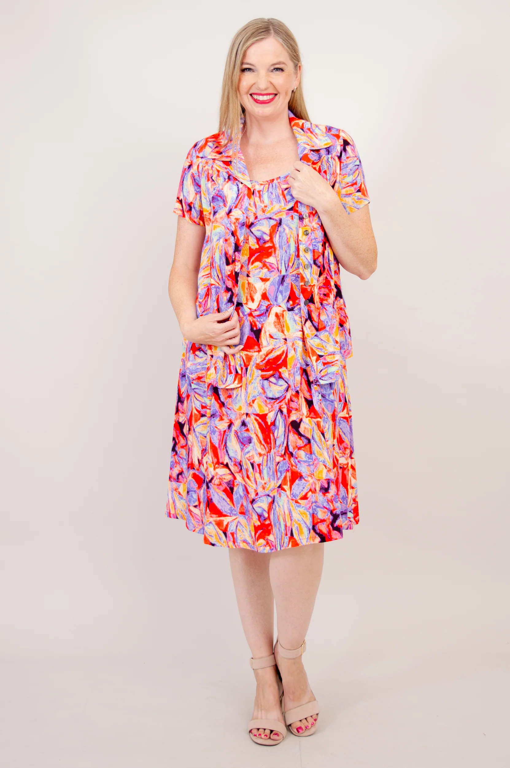 Samantha S/S Top, Carro, Woven Bamboo - Final Sale - Image 3