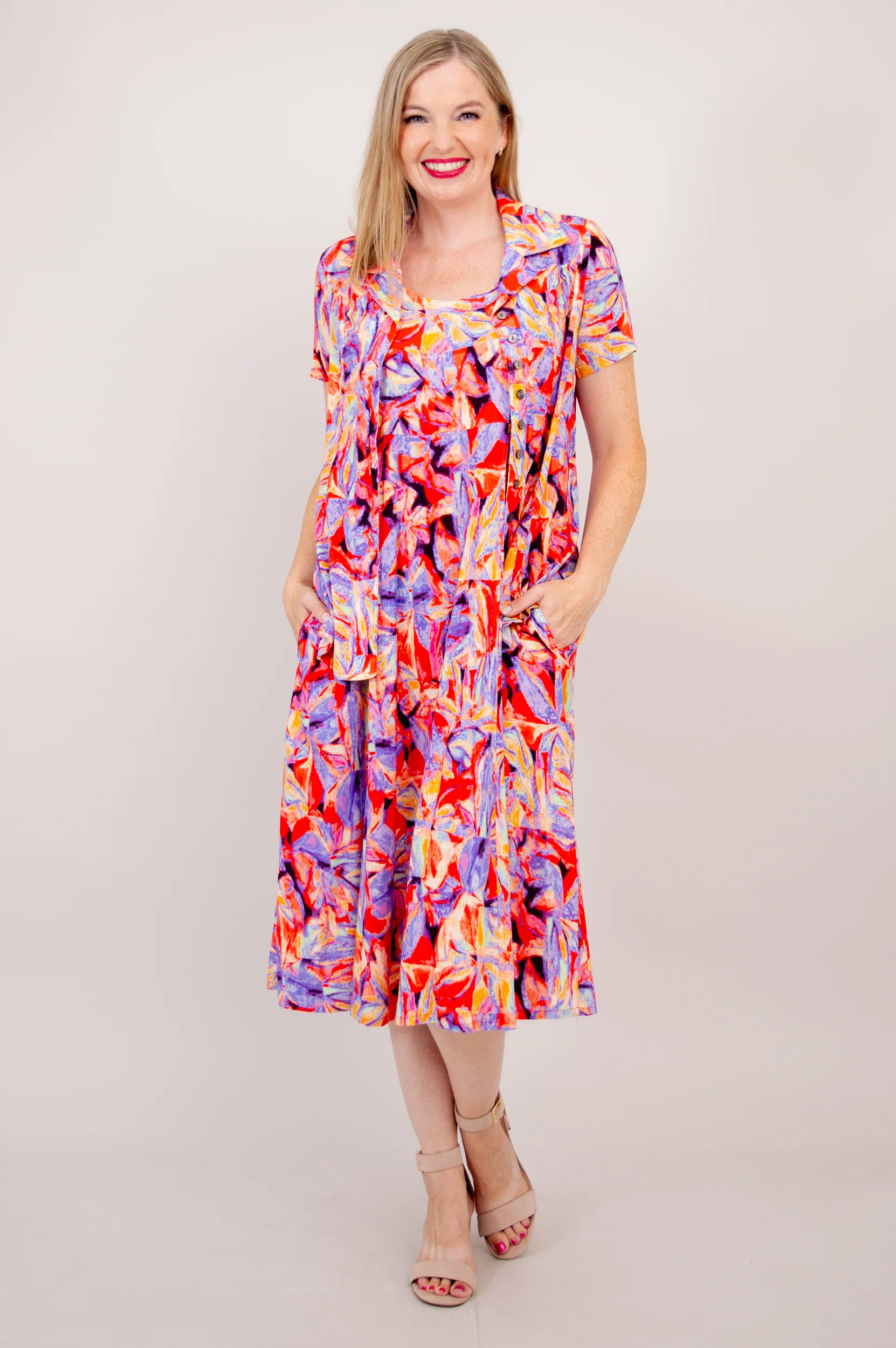 Samantha S/S Top, Carro, Woven Bamboo - Final Sale - Image 5