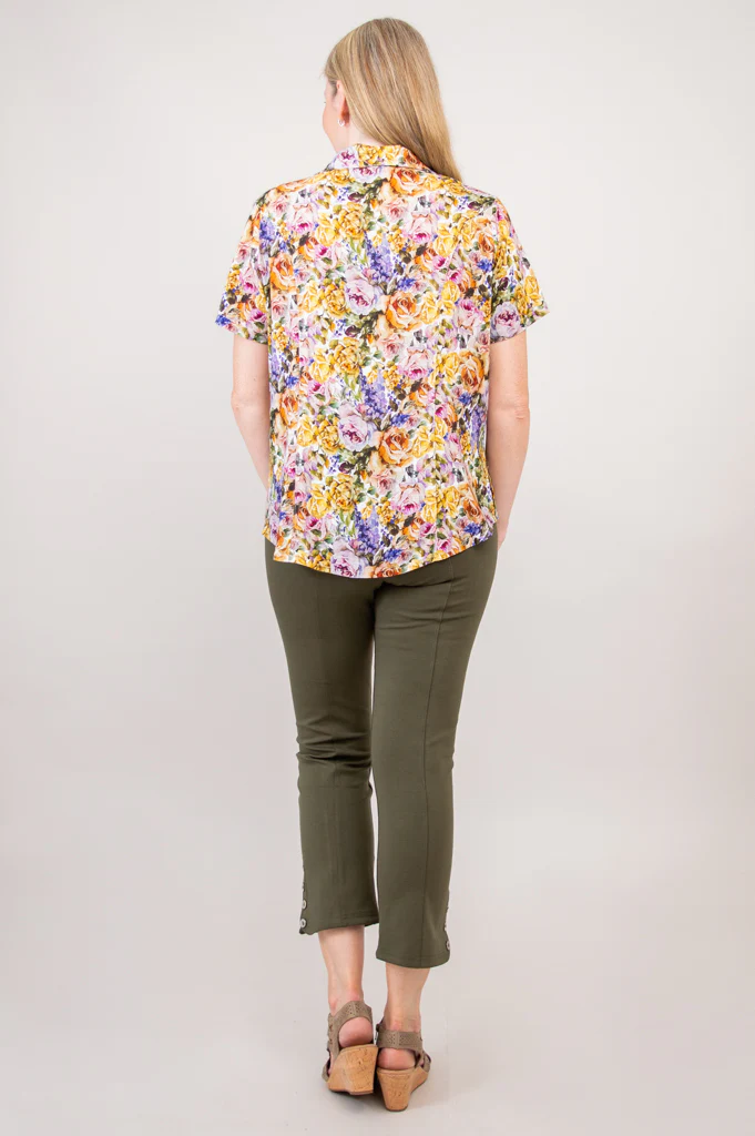 Samantha S/S Top, Elodie, Linen Bamboo - Final Sale - Image 5