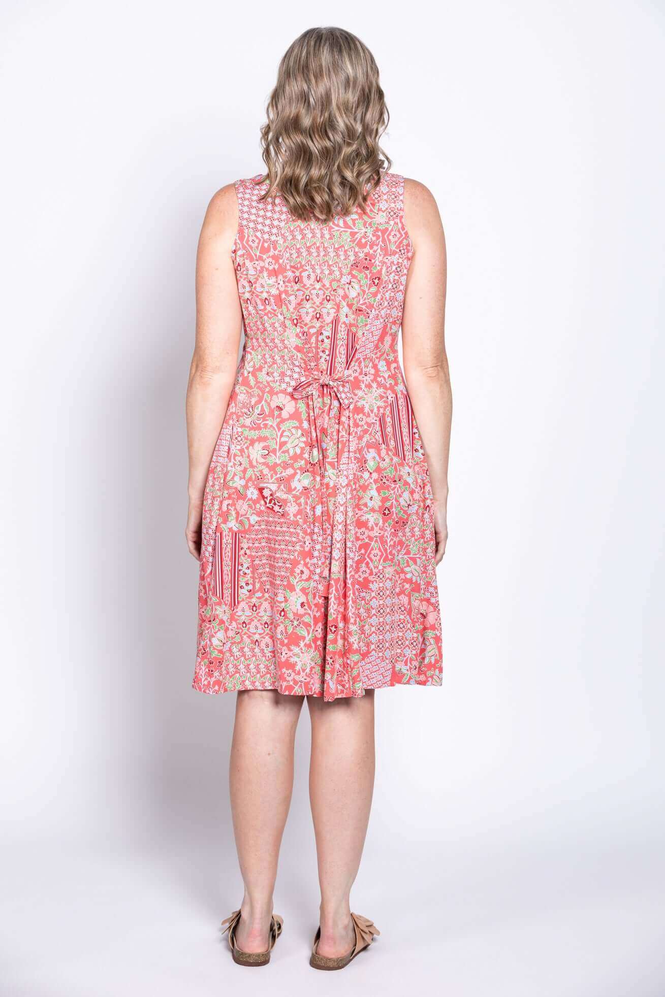 Sara Dress, Red Mosaic - Image 5